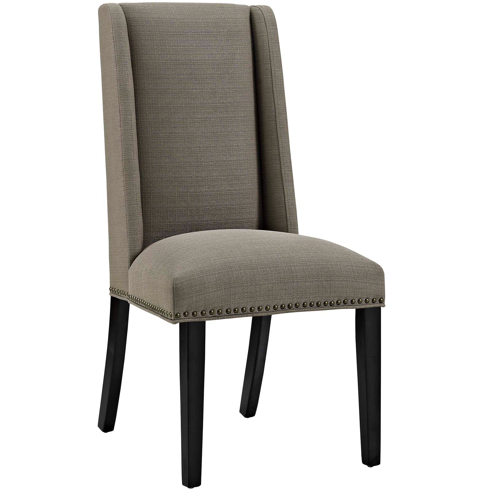 Modway Dining Chairs - Baron Fabric Dining Chair Granite