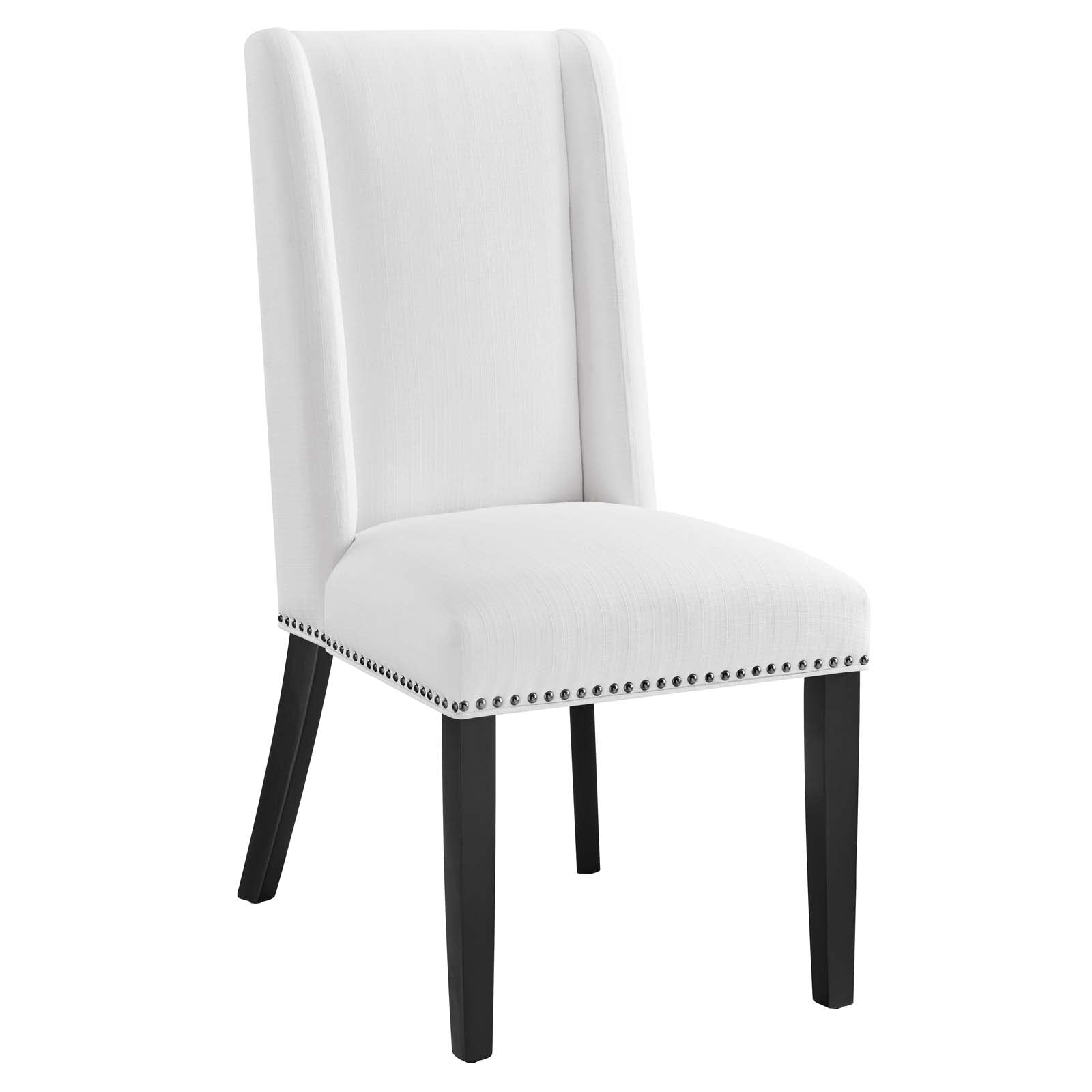 Modway Dining Chairs - Baron-Fabric-Dining-Chair-White