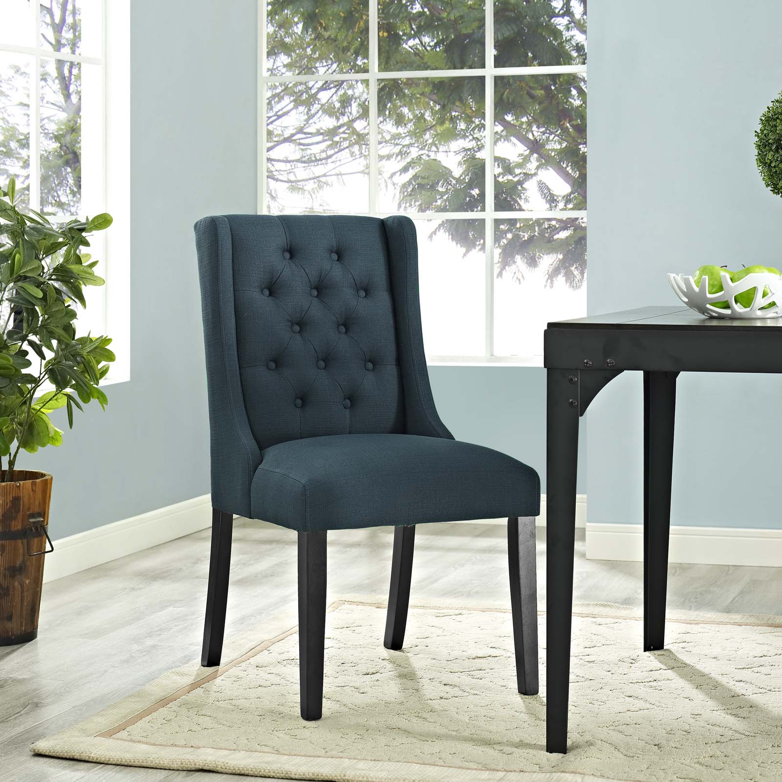 Modway Dining Chairs - Baronet Fabric Dining Chair Azure