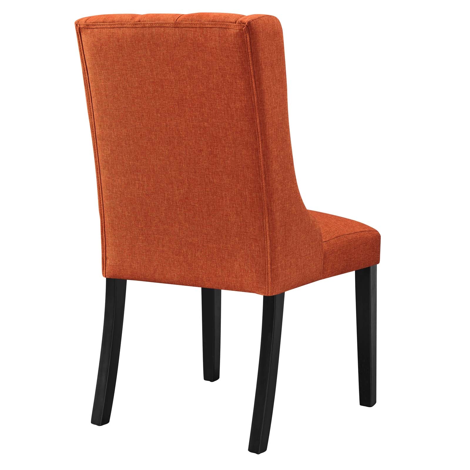 Modway Dining Chairs - Baronet Button Tufted Fabric Dining Chair Orange