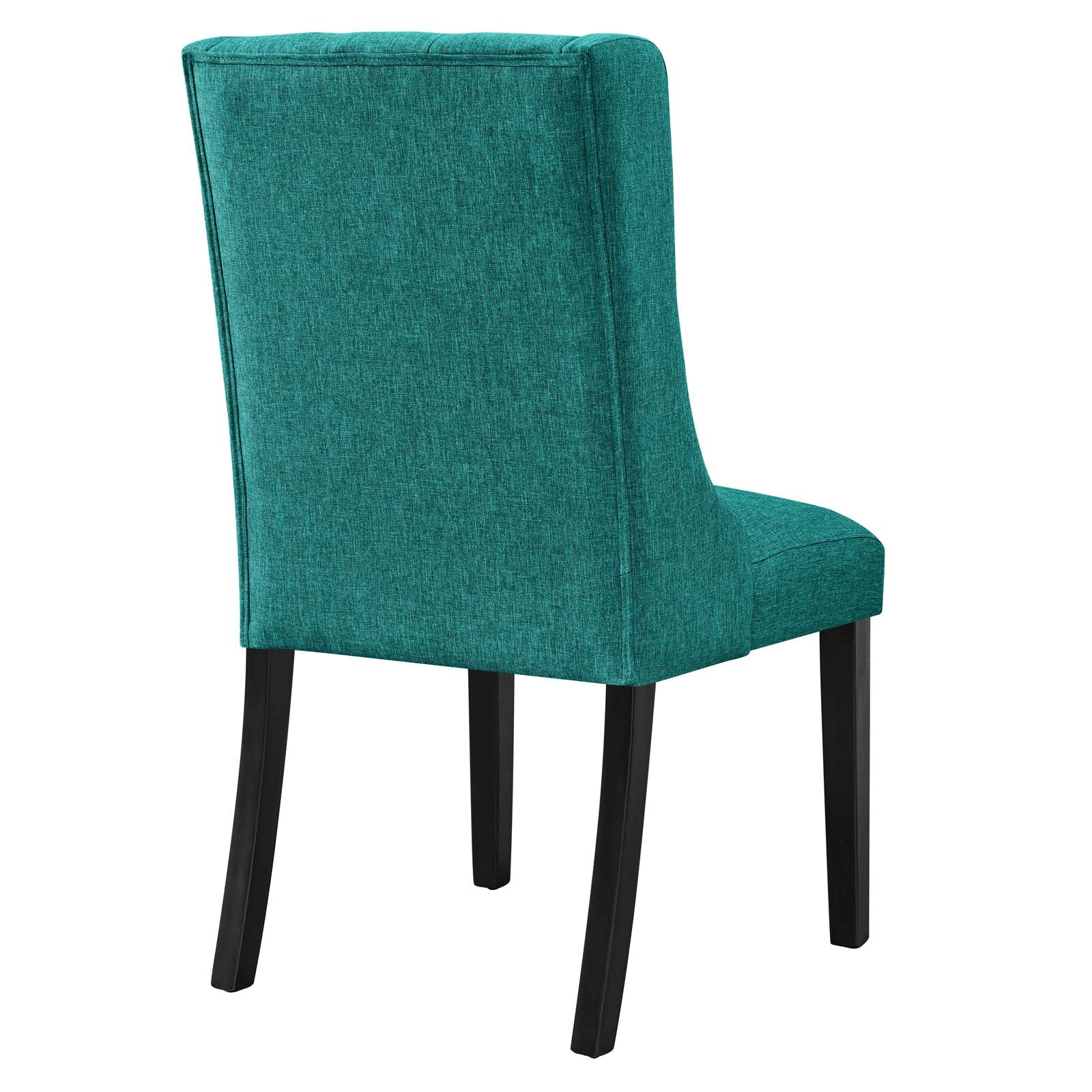 Modway Dining Chairs - Baronet Button Tufted Fabric Dining Chair Teal