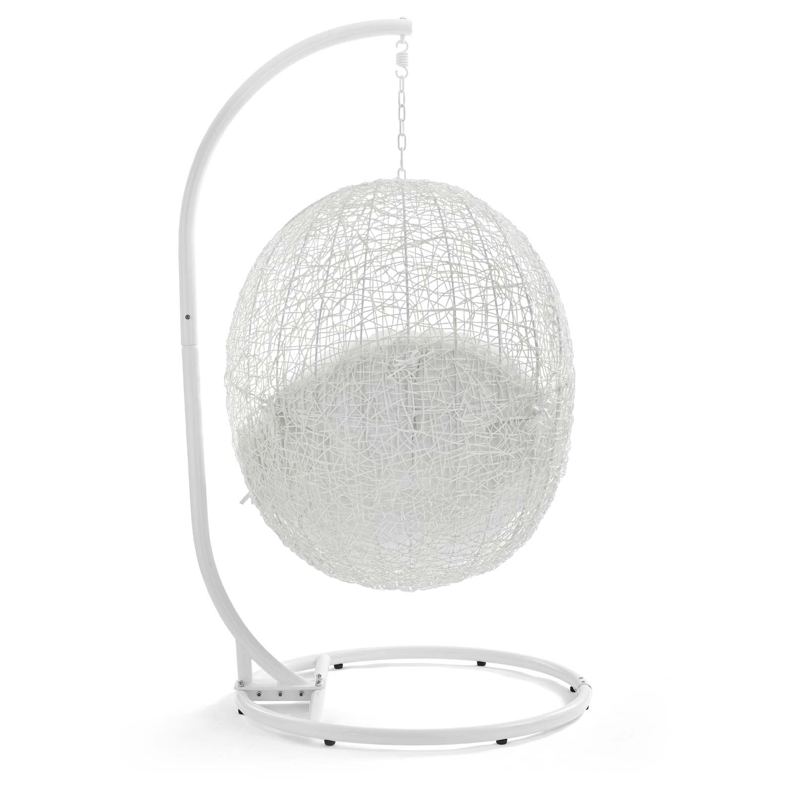 Modway Outdoor Swings - Hide Outdoor Patio Swing Chair With Stand White