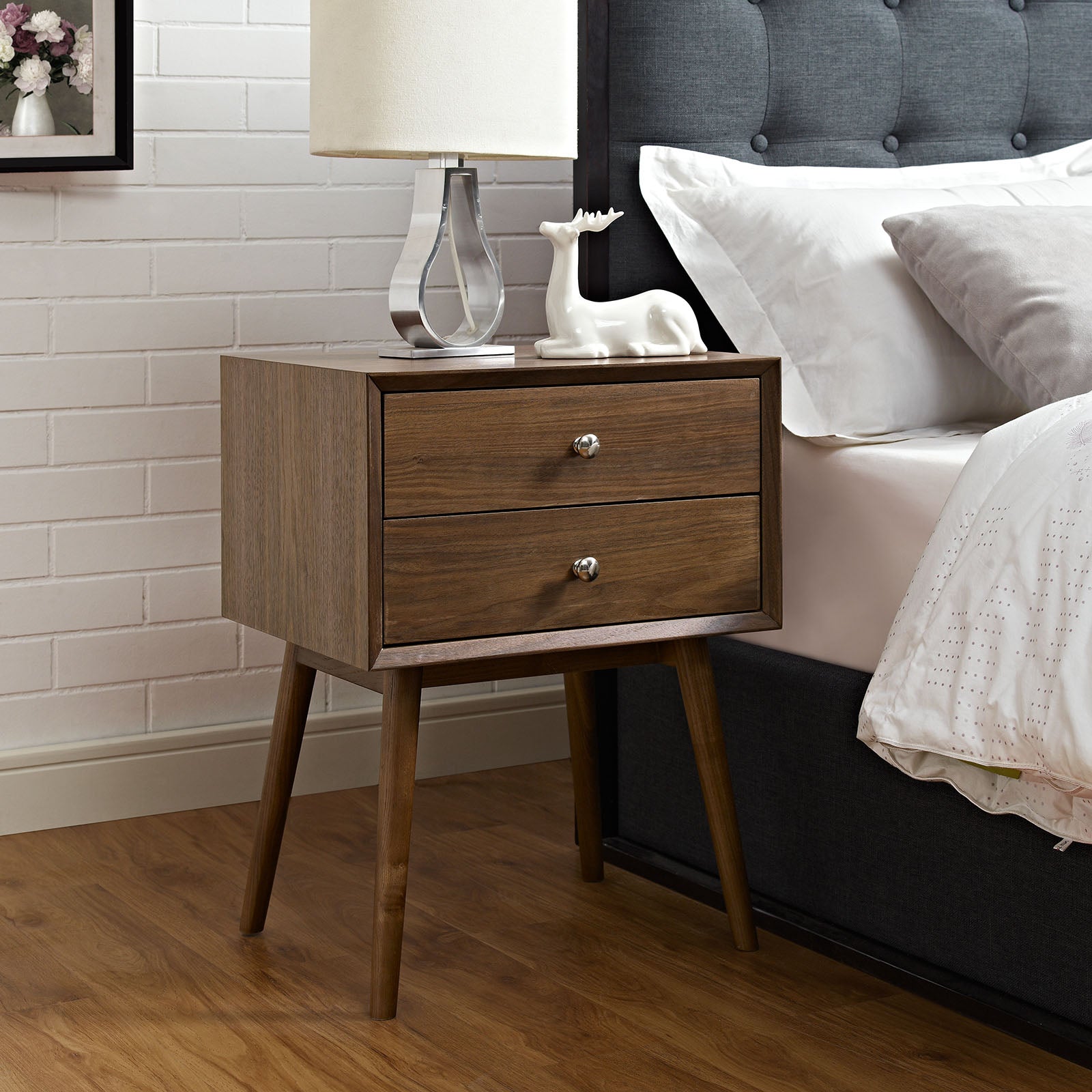 Modway Nightstands & Side Tables - Dispatch Nightstand Walnut
