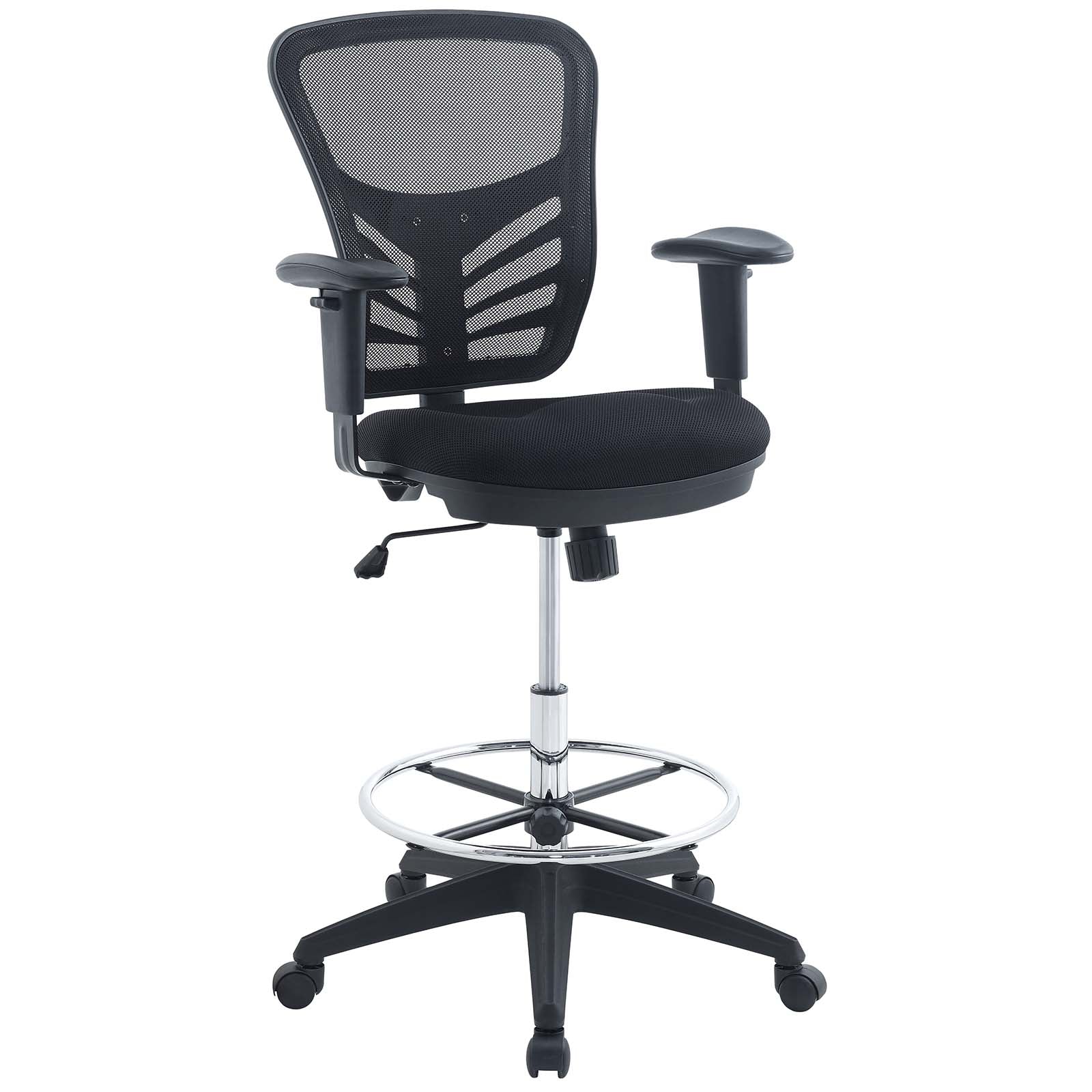 Modway Task Chairs - Articulate Drafting Chair Black