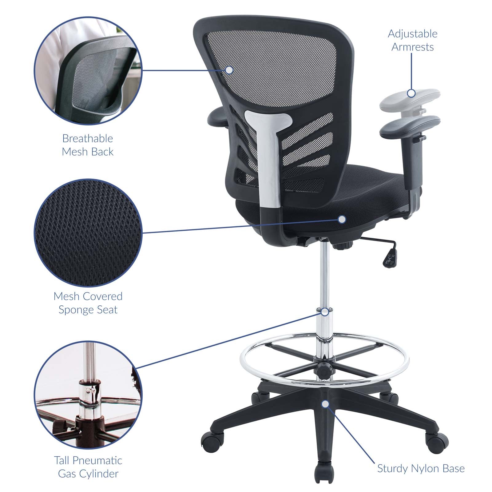 Modway charge drafting chair deals