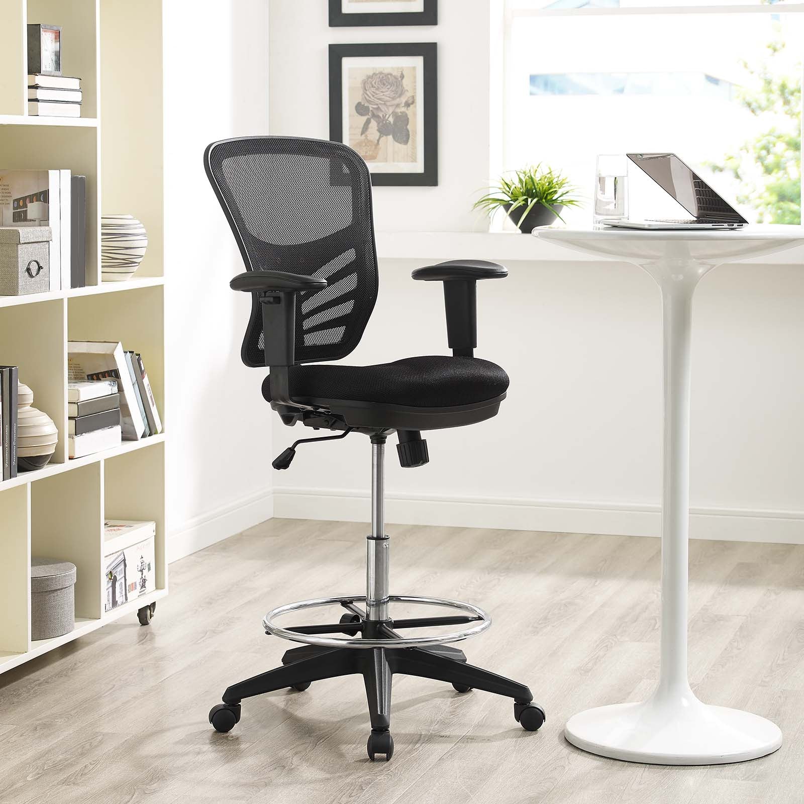 Modway Task Chairs - Articulate Drafting Chair Black