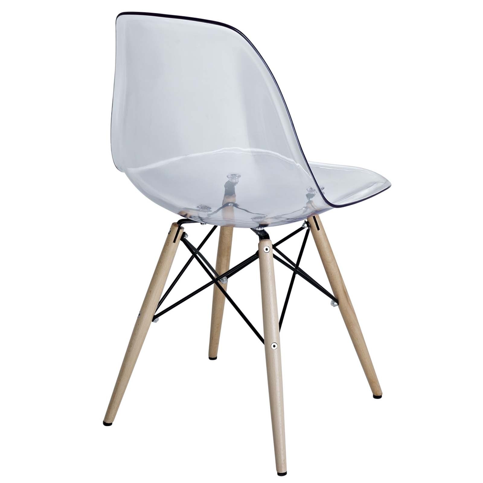 Modway Dining Chairs - Pyramid Dining Side Chair Clear