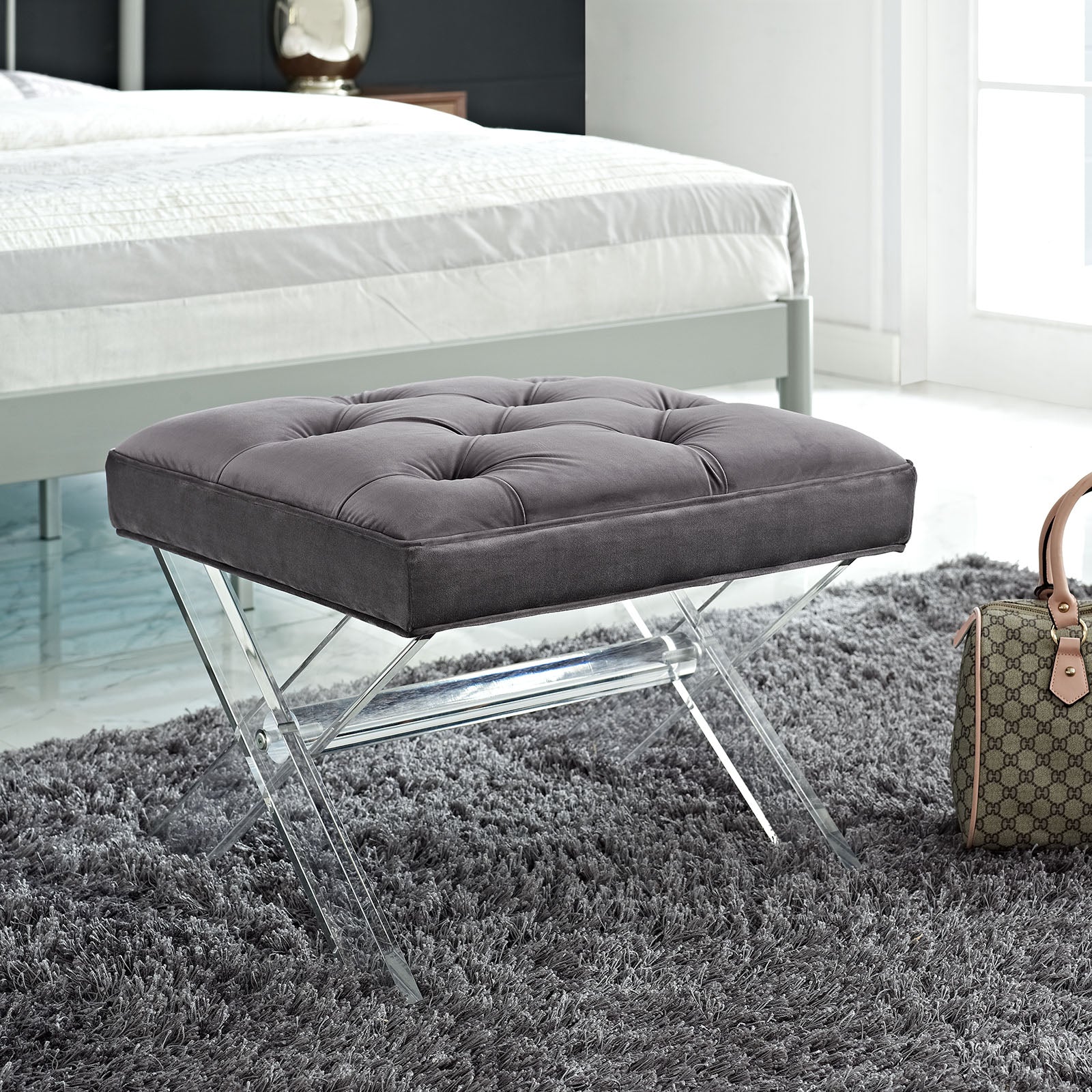 Modway Benches - Swift Bench Gray