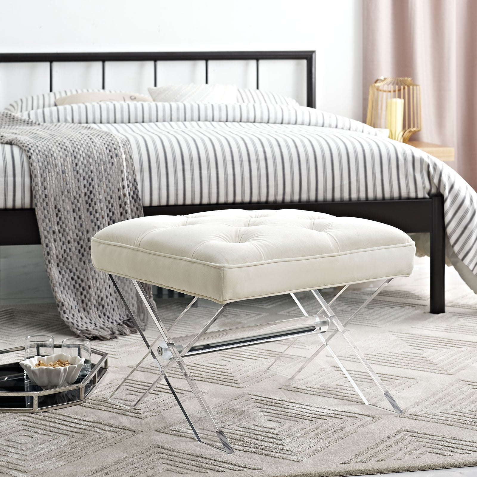 Modway Benches - Swift Bench Ivory