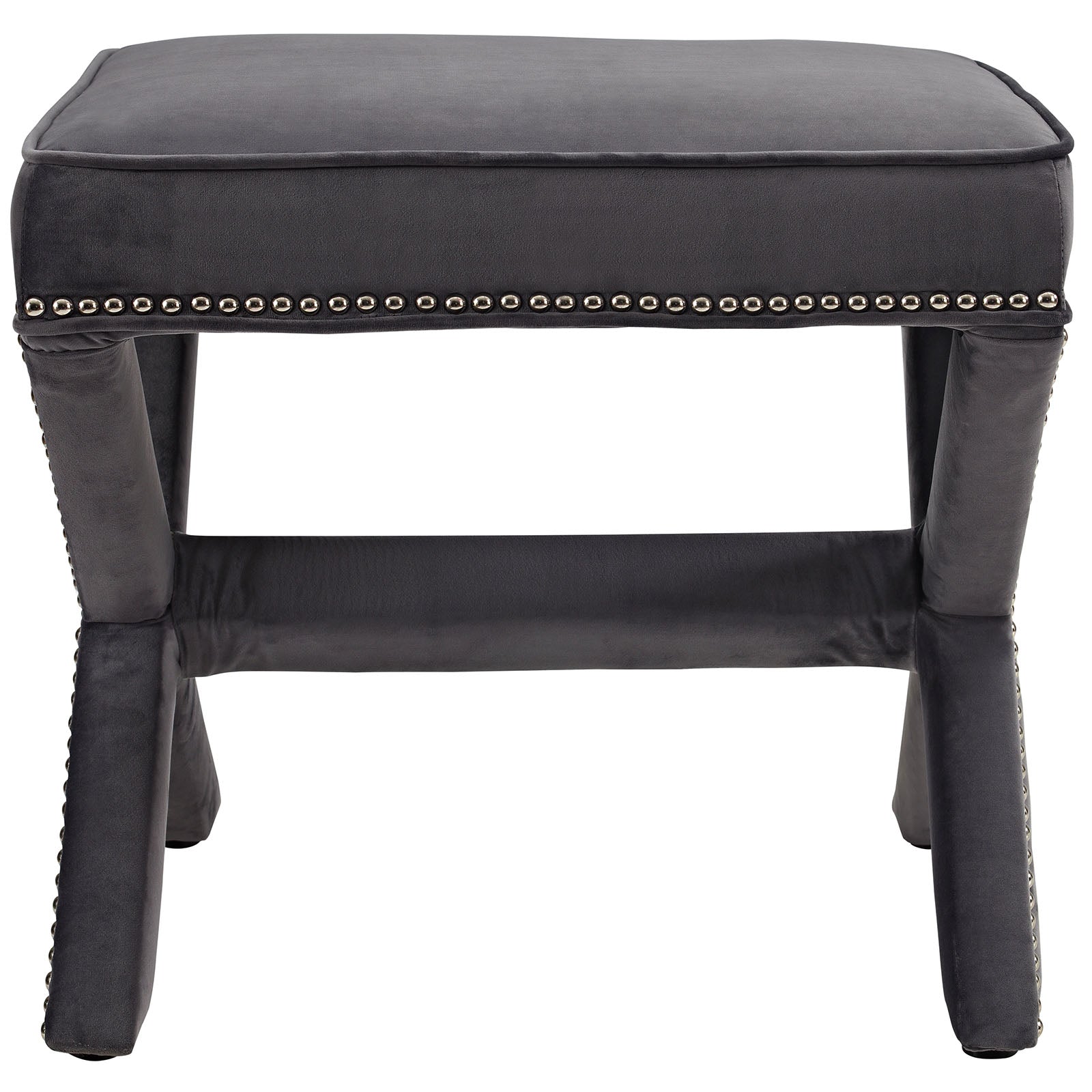 Modway Ottomans & Stools - Rivet Bench Gray