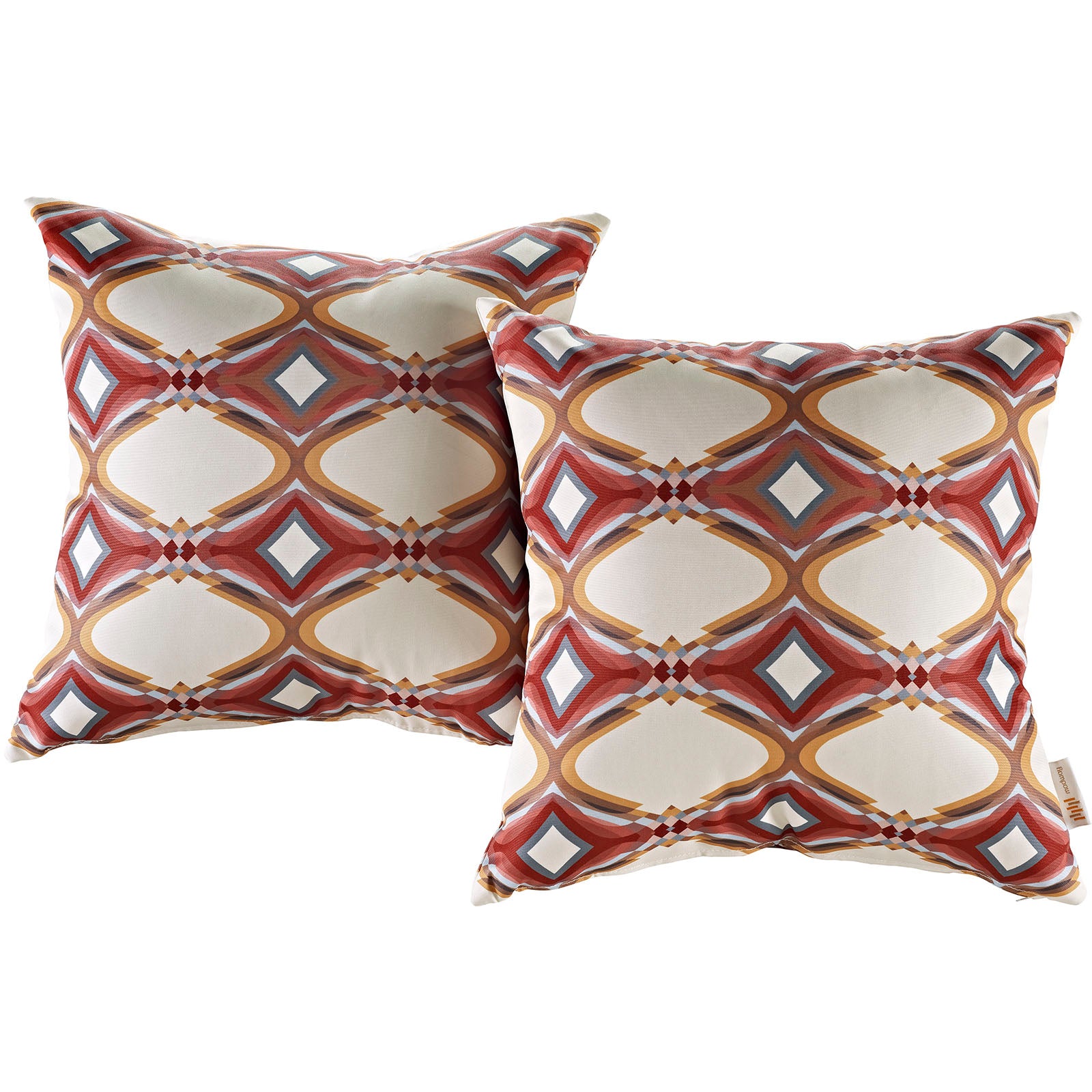 Modway Outdoor Pillows & Cushions - Modway Two Piece Outdoor Patio Pillow Set Repeat