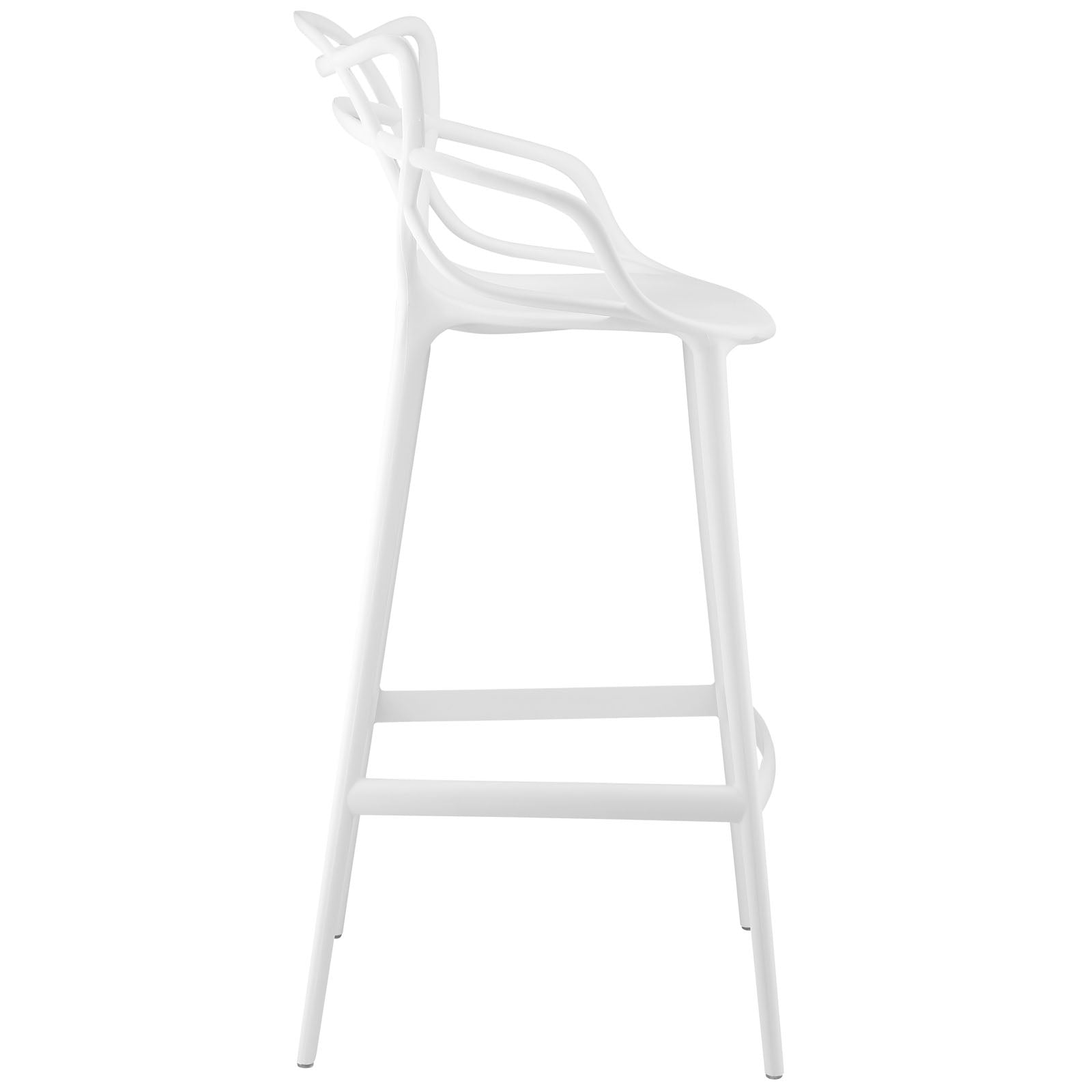 Modway Dining Chairs - Entangled Bar Stool (Set of 4) White