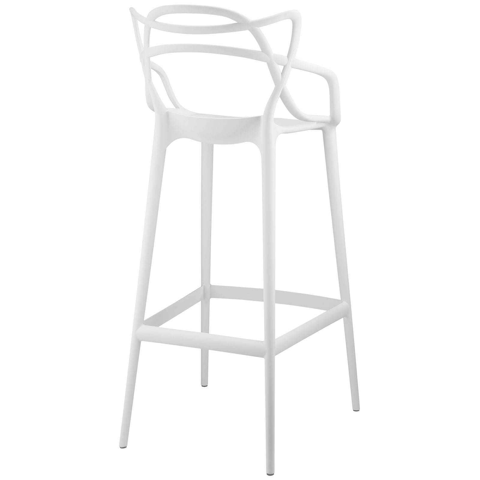 Modway Dining Chairs - Entangled Bar Stool (Set of 4) White