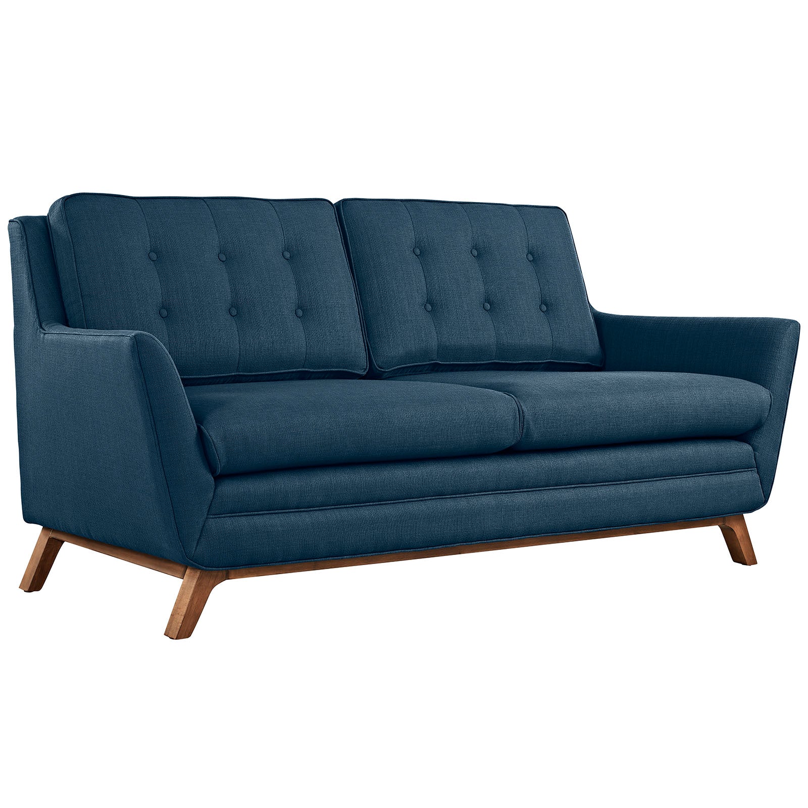 Modway Living Room Sets - 107.5" Beguile Living Room Set Upholstered Fabric Set of 2 Azure