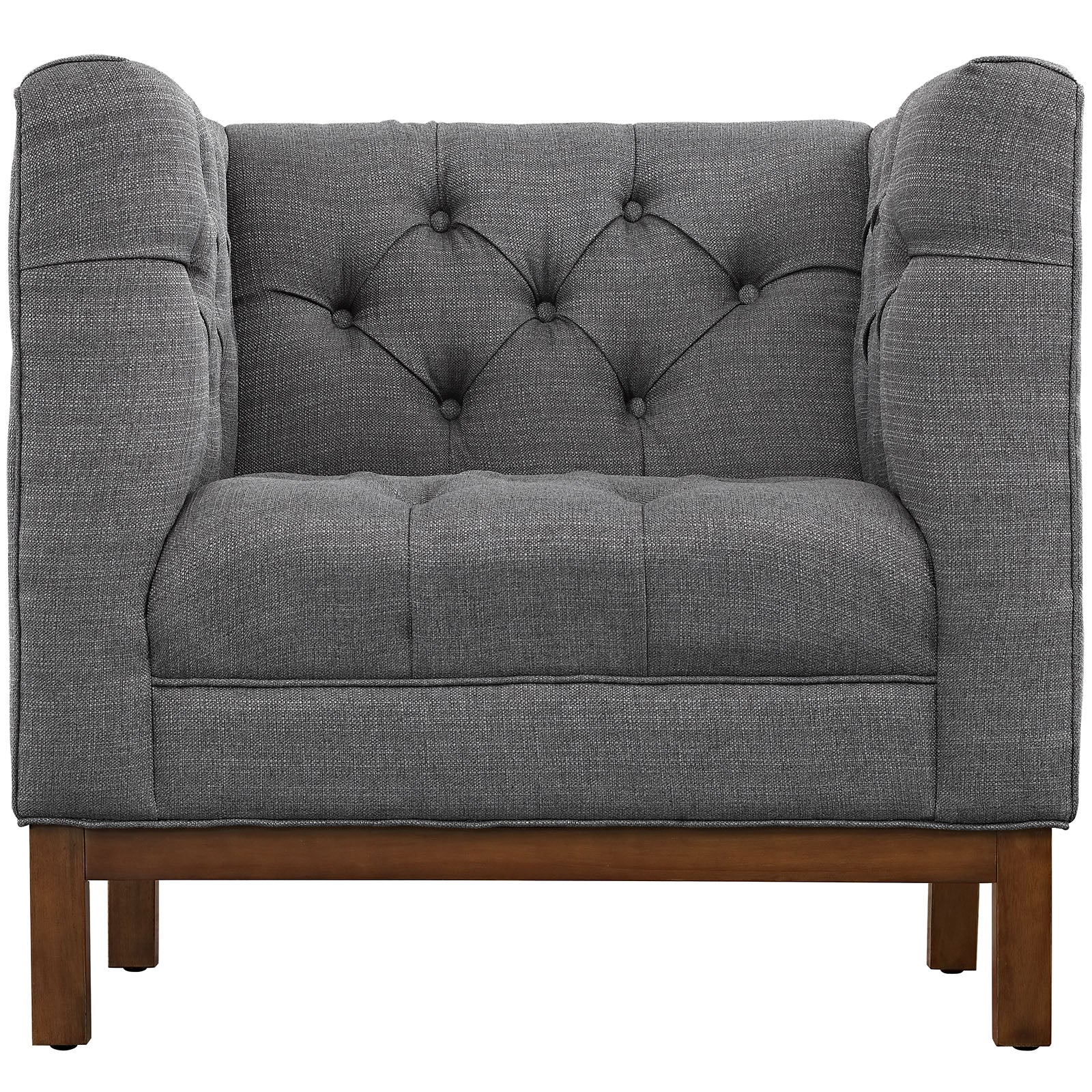 Modway Living Room Sets - Panache Living Room Set Upholstered Fabric Gray ( Set of 2 )