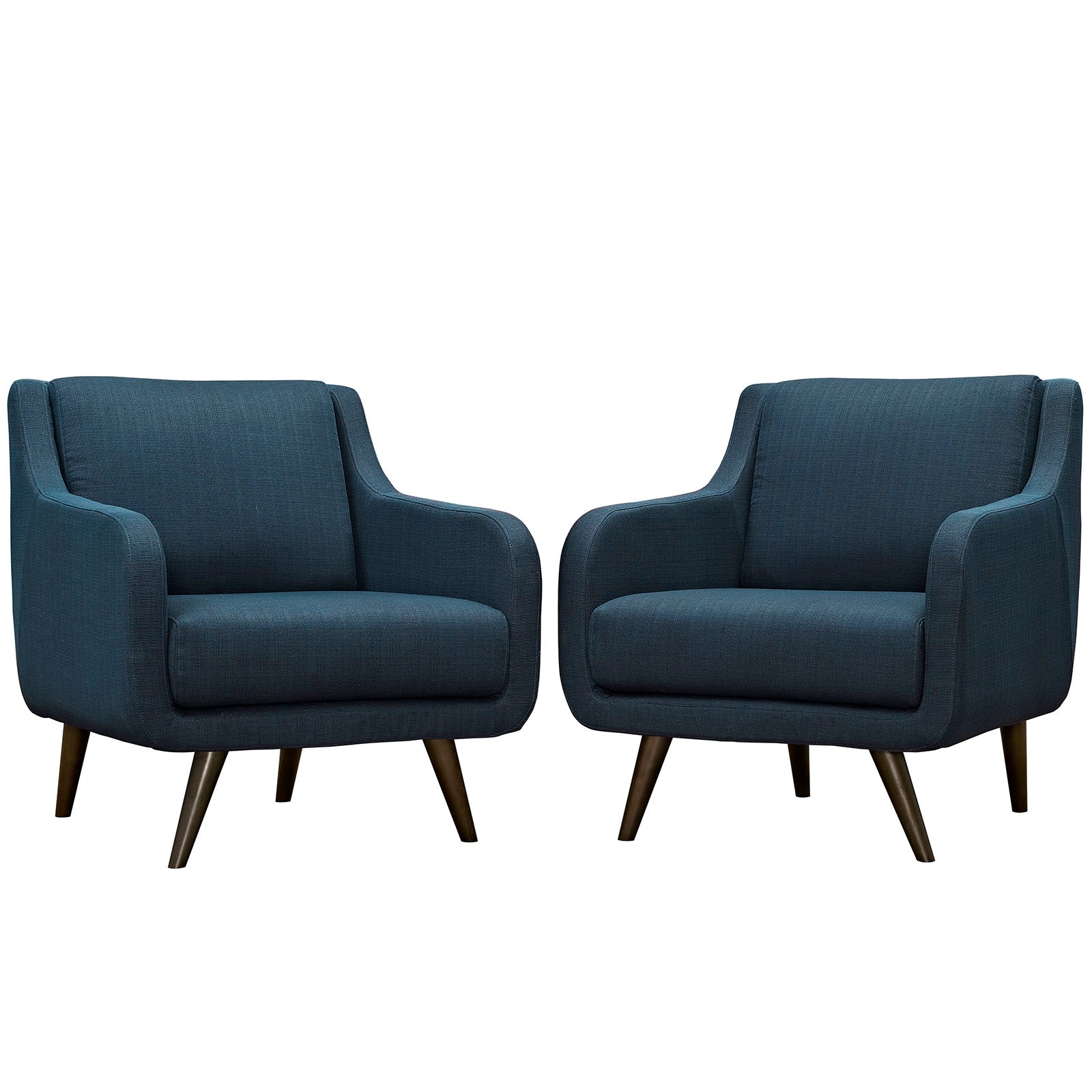 Modway Living Room Sets - Verve Armchairs Set Of 2 Azure