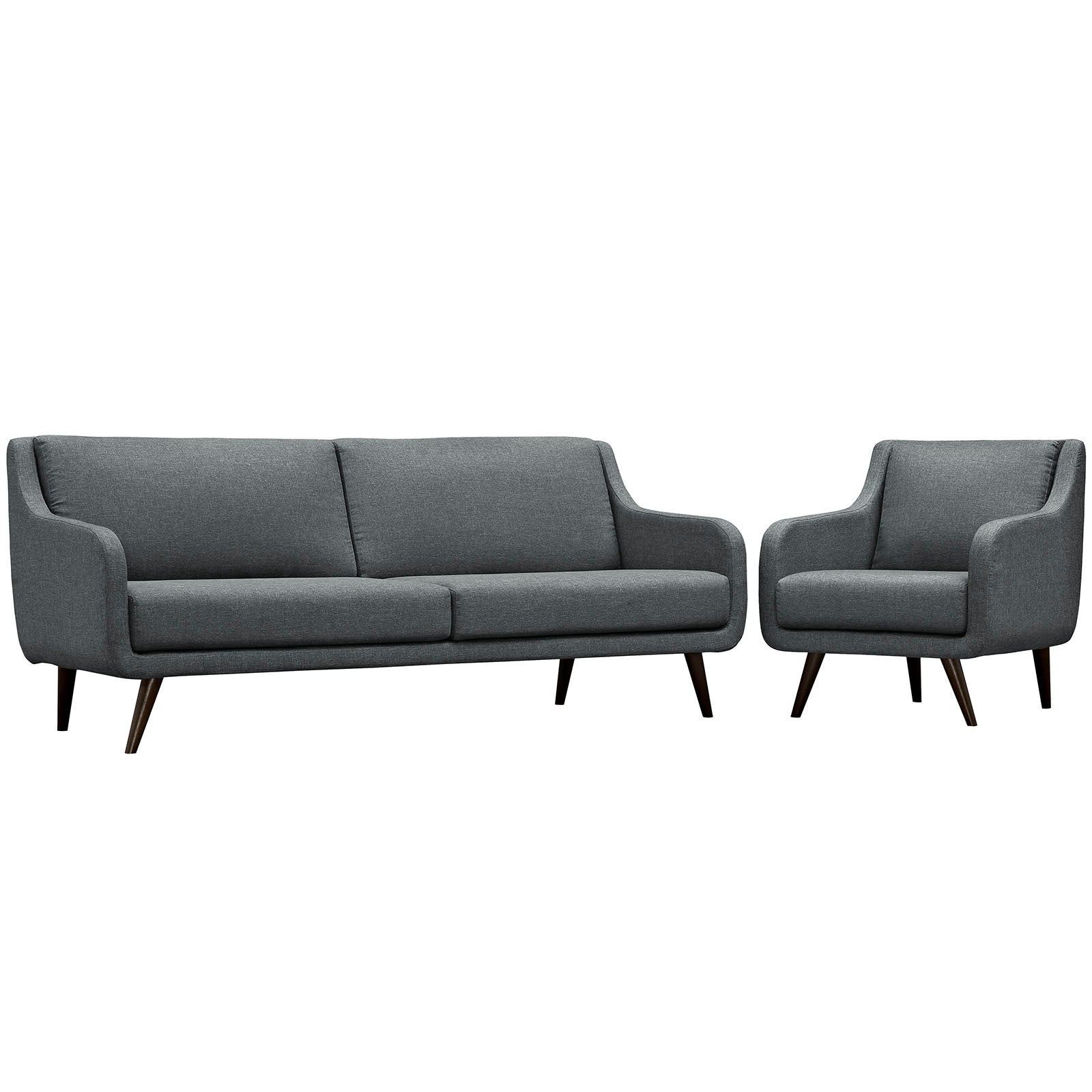 Modway Living Room Sets - Verve Living Room Set Set Of 2 Gray