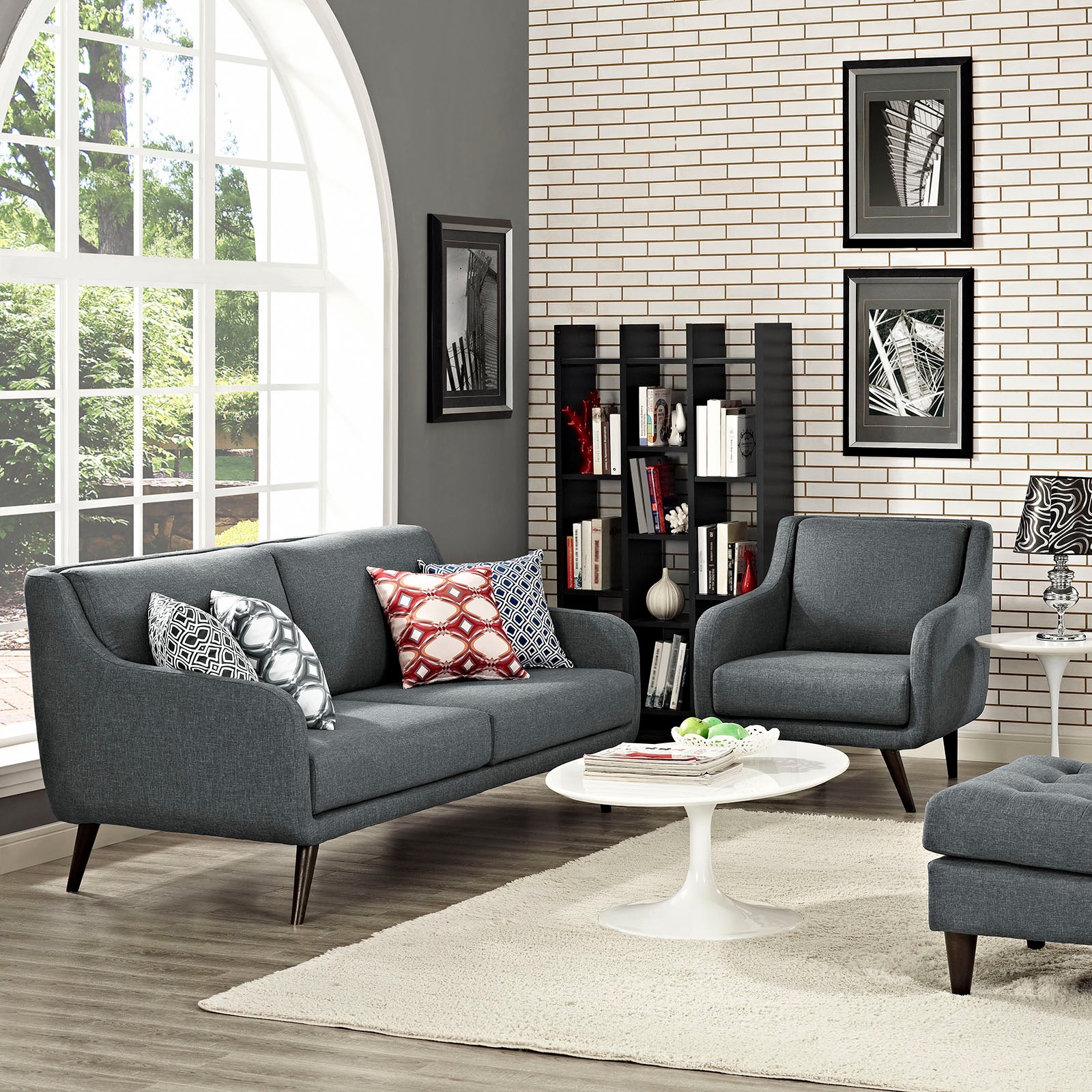 Modway Living Room Sets - Verve Living Room Set Set Of 2 Gray