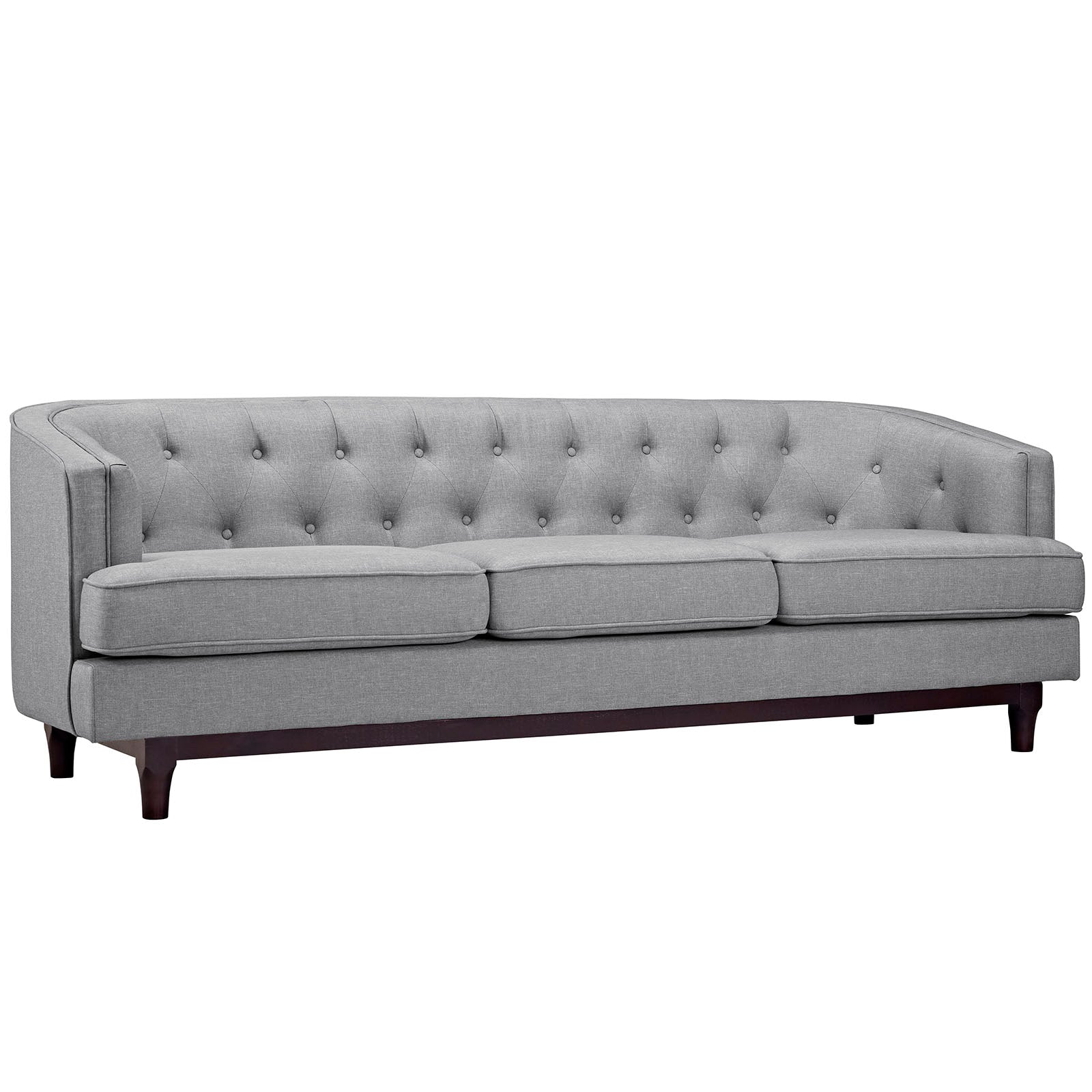 Modway Sofas & Couches - Coast Living Room Set (Set of 3) Light Gray