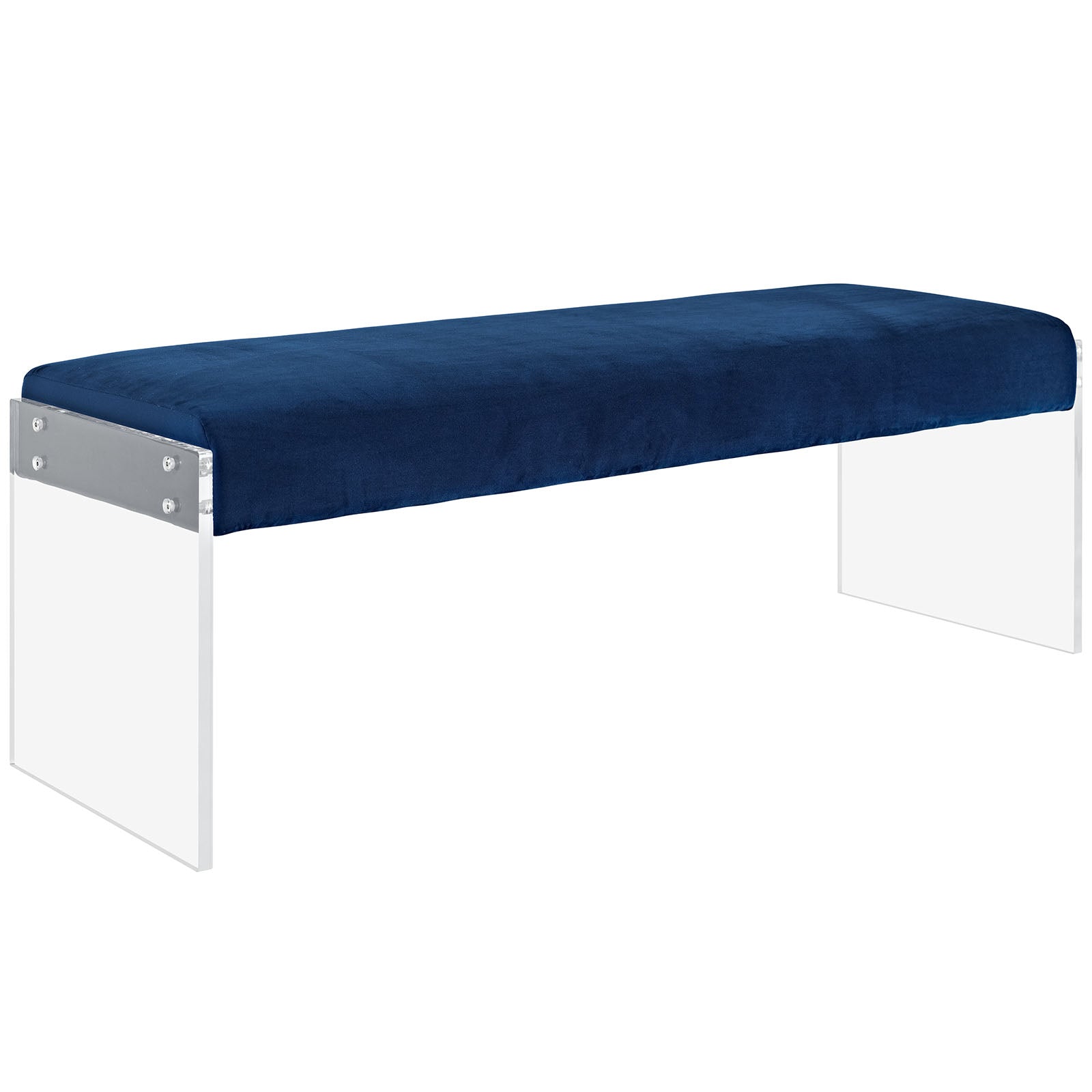 Modway Benches - Roam Performance Velvet Bench Navy