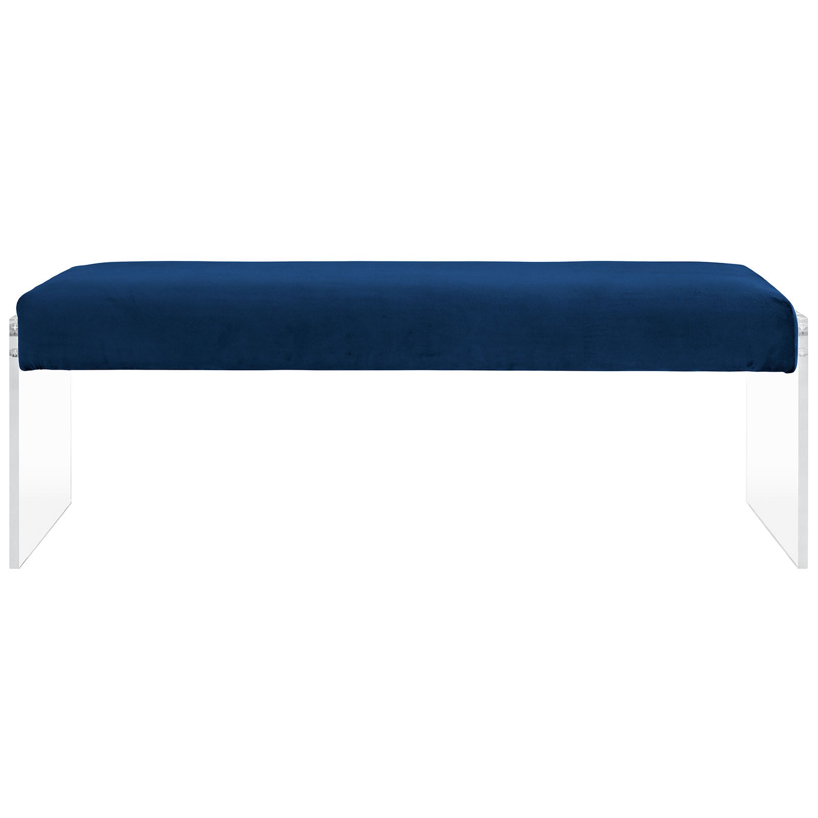 Modway Benches - Roam Performance Velvet Bench Navy
