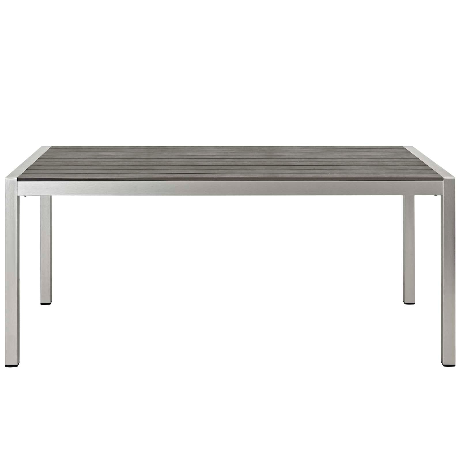 Modway Outdoor Dining Sets - Shore Outdoor Dining Set Silver & Gray