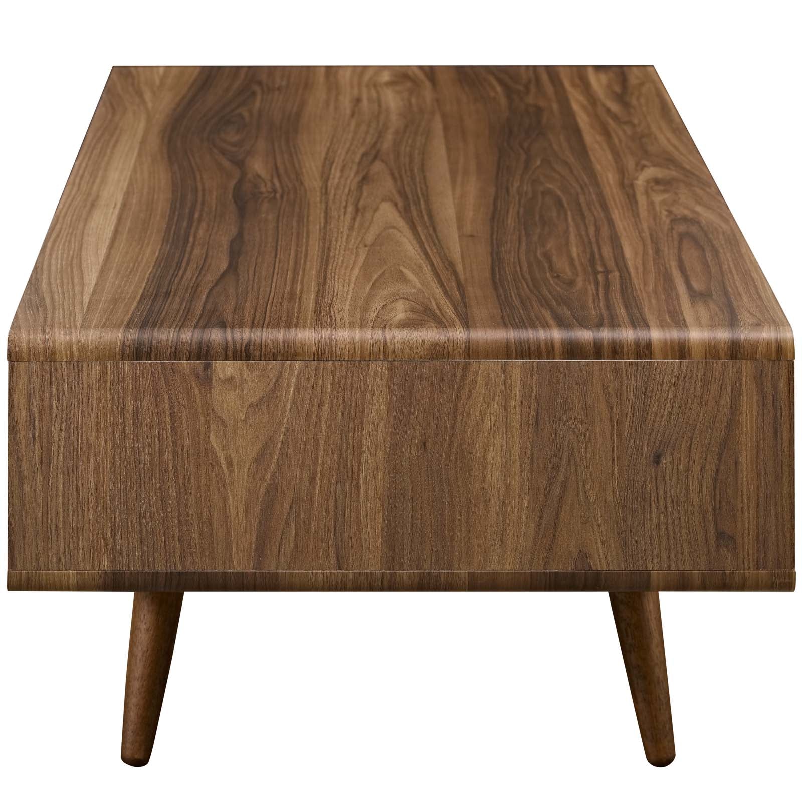 Modway Coffee Tables - Transmit Coffee Table Walnut And White