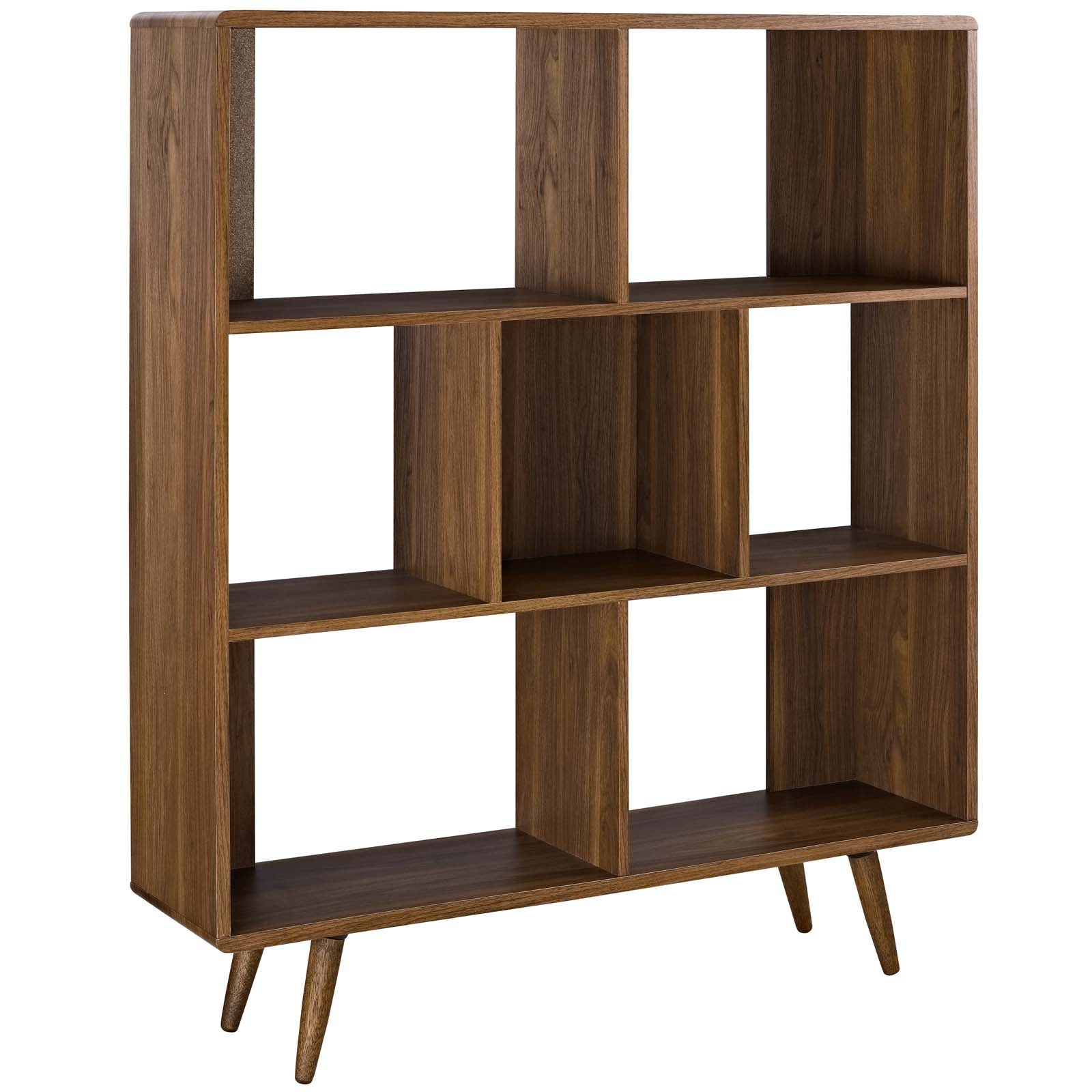 Modway Bookcases & Display Units - Transmit Bookcase Walnut