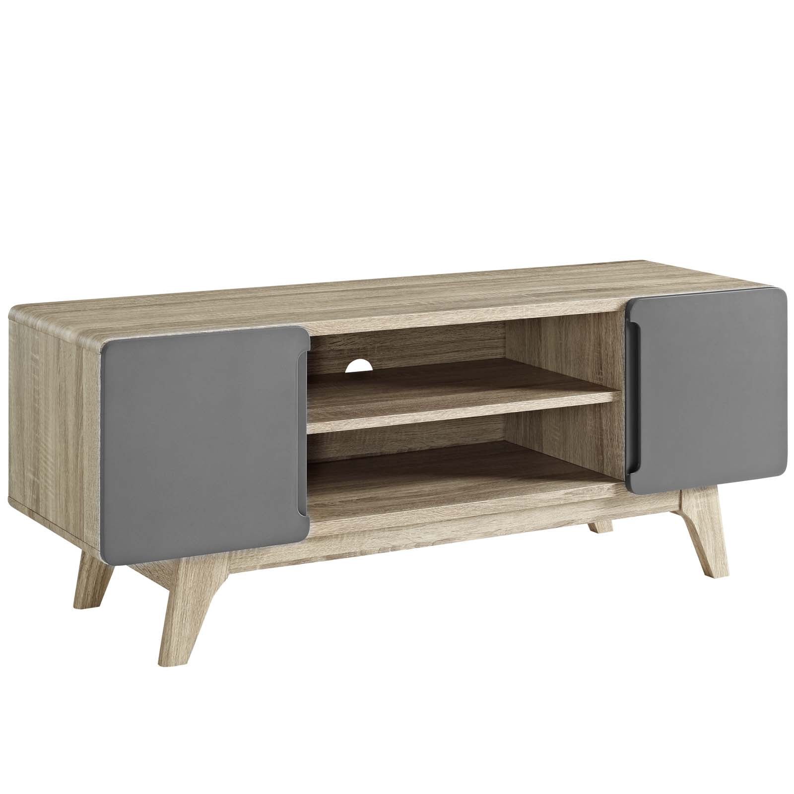 Modway TV & Media Units - Tread 47" TV Stand Natural Gray