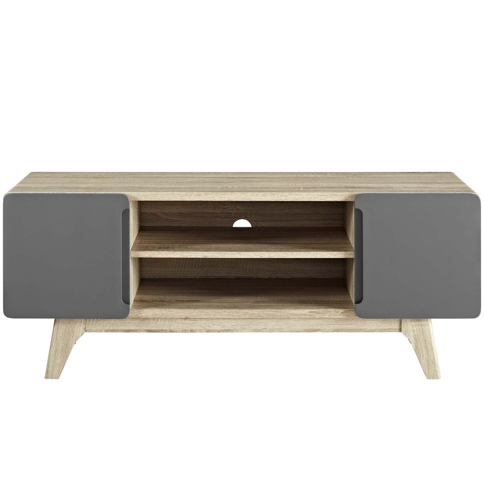 Modway TV & Media Units - Tread 47" TV Stand Natural Gray