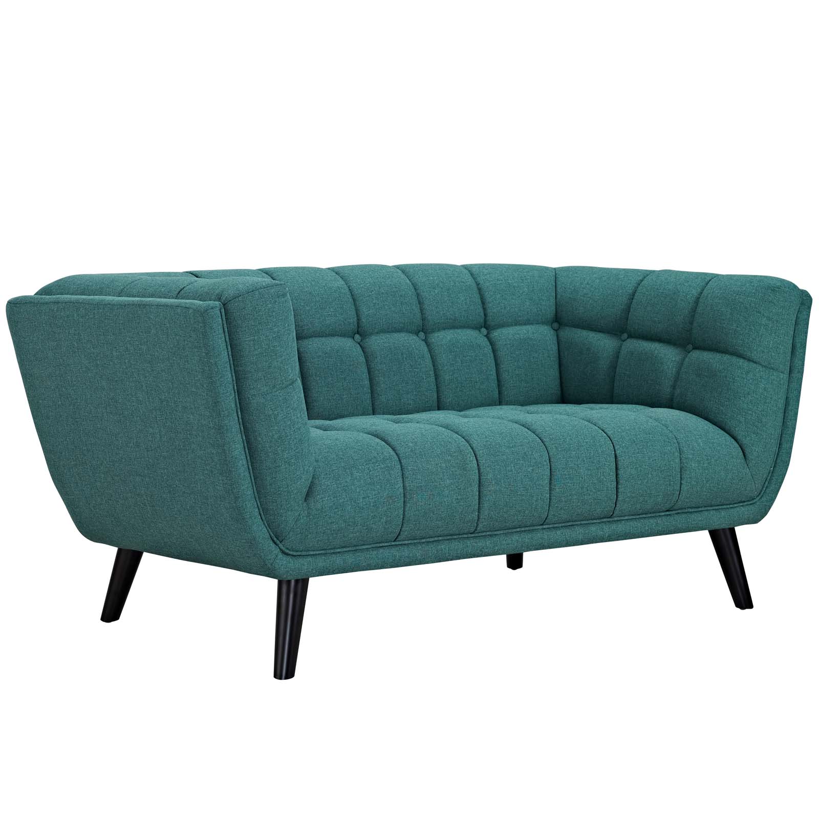 Modway Loveseats - Bestow Upholstered Fabric Loveseat Teal