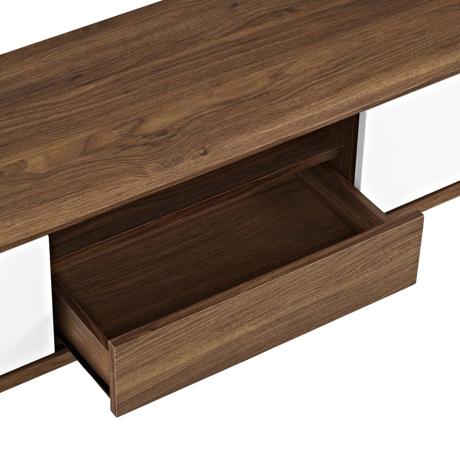 Modway TV & Media Units - Envision 59" TV Stand Walnut White