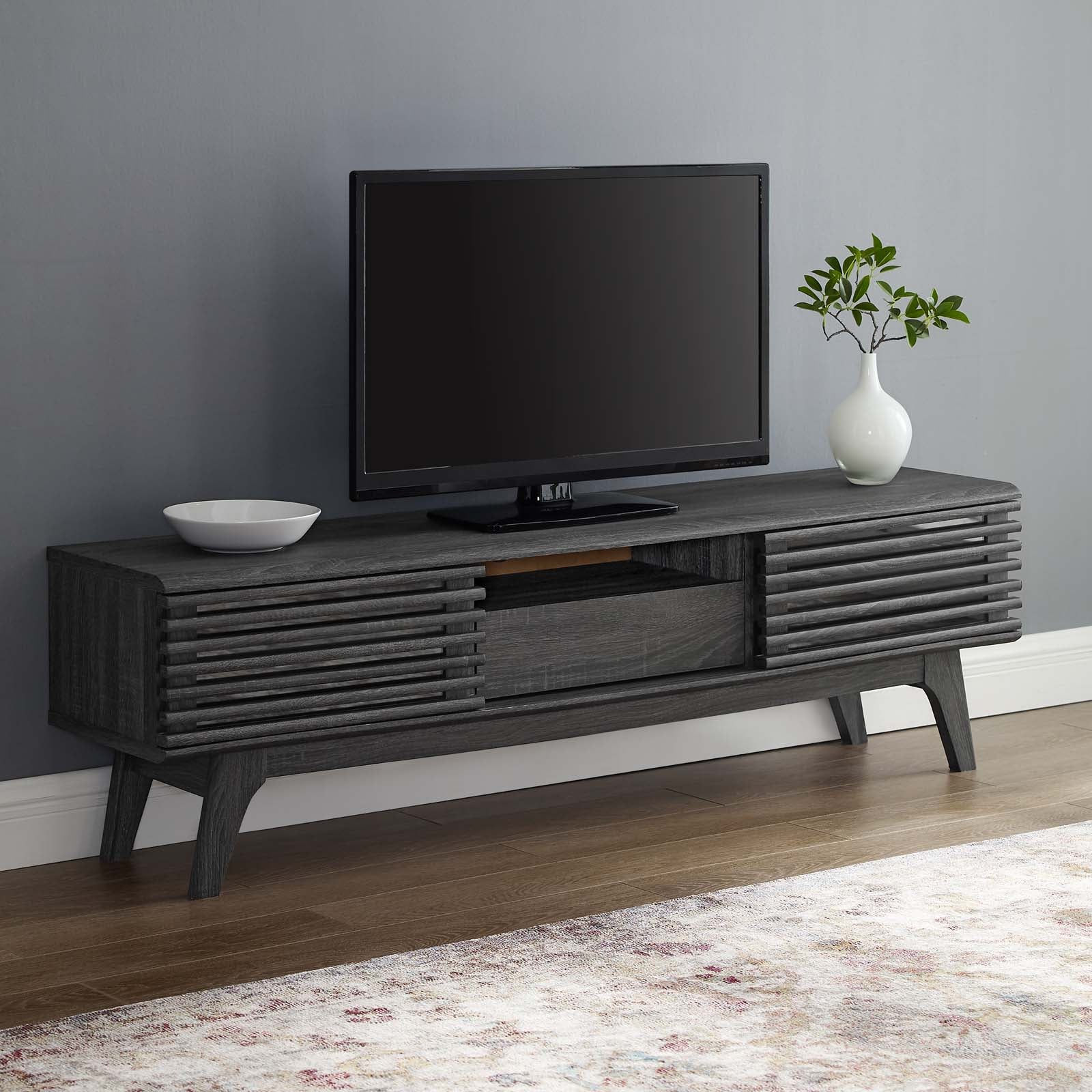Modway TV & Media Units - Render 59" TV Stand Charcoal