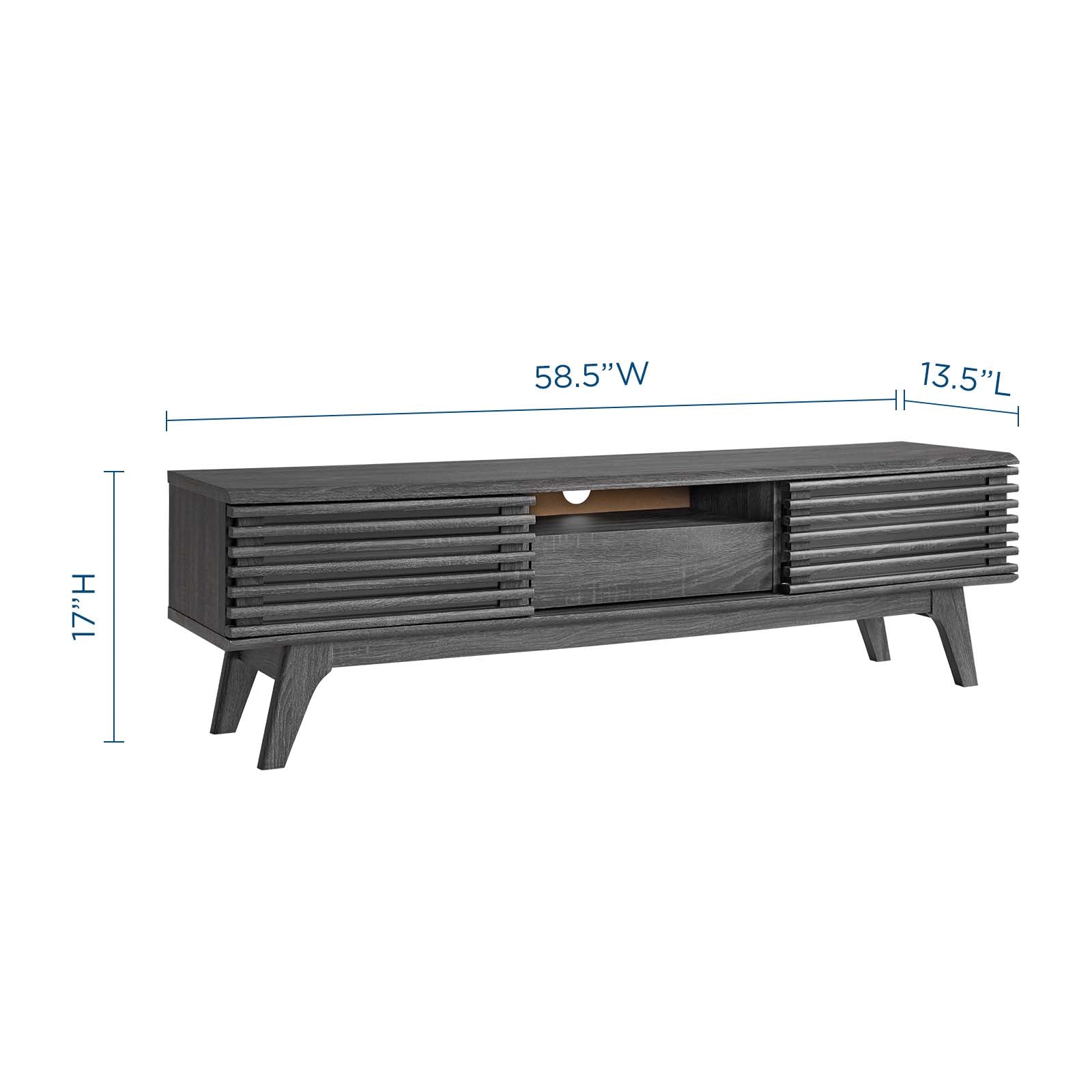 Modway TV & Media Units - Render 59" TV Stand Charcoal