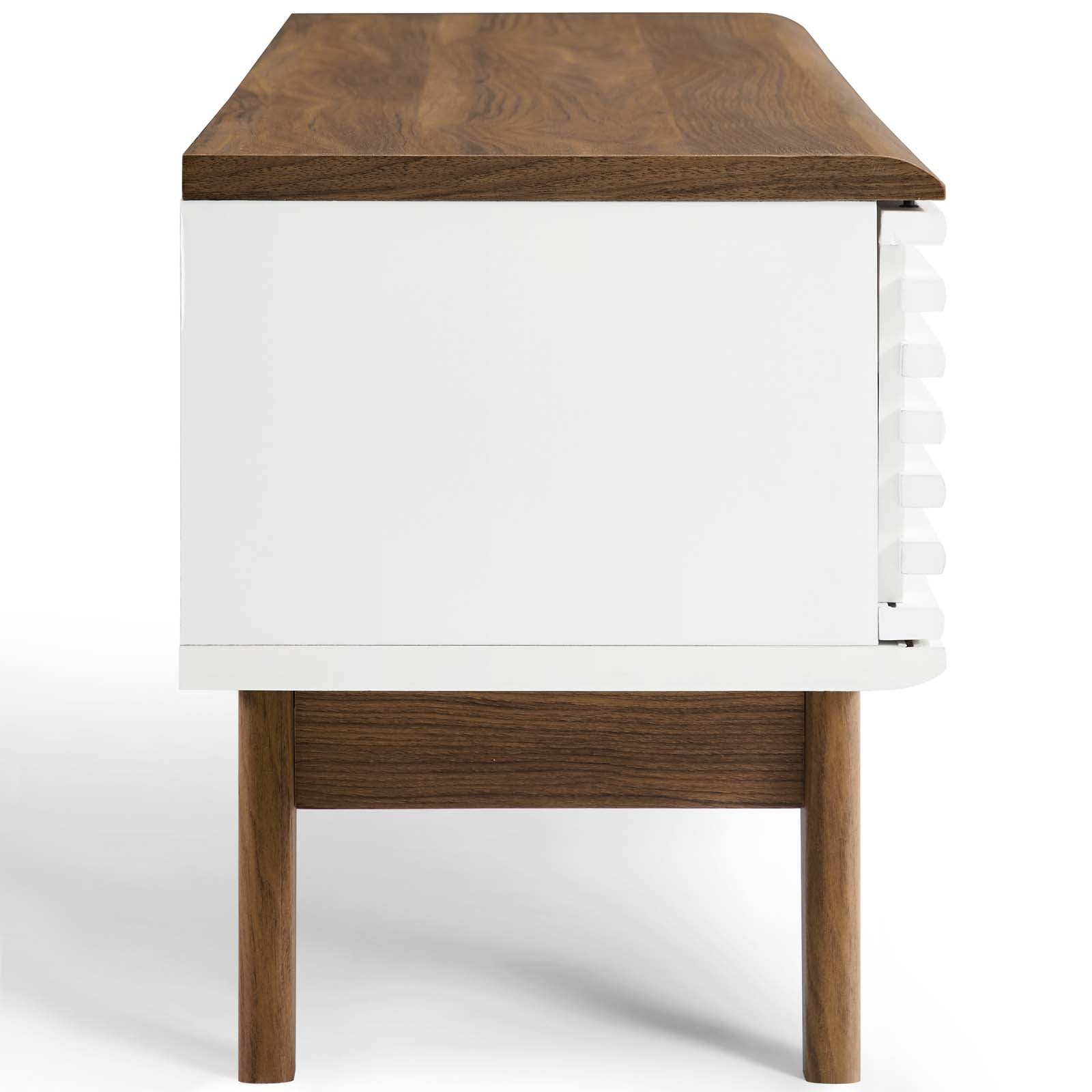 Modway TV & Media Units - Render 59" TV Stand Walnut & White