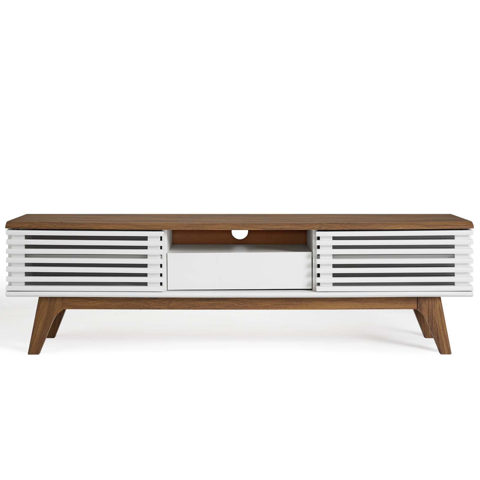 Modway TV & Media Units - Render 59" TV Stand Walnut & White