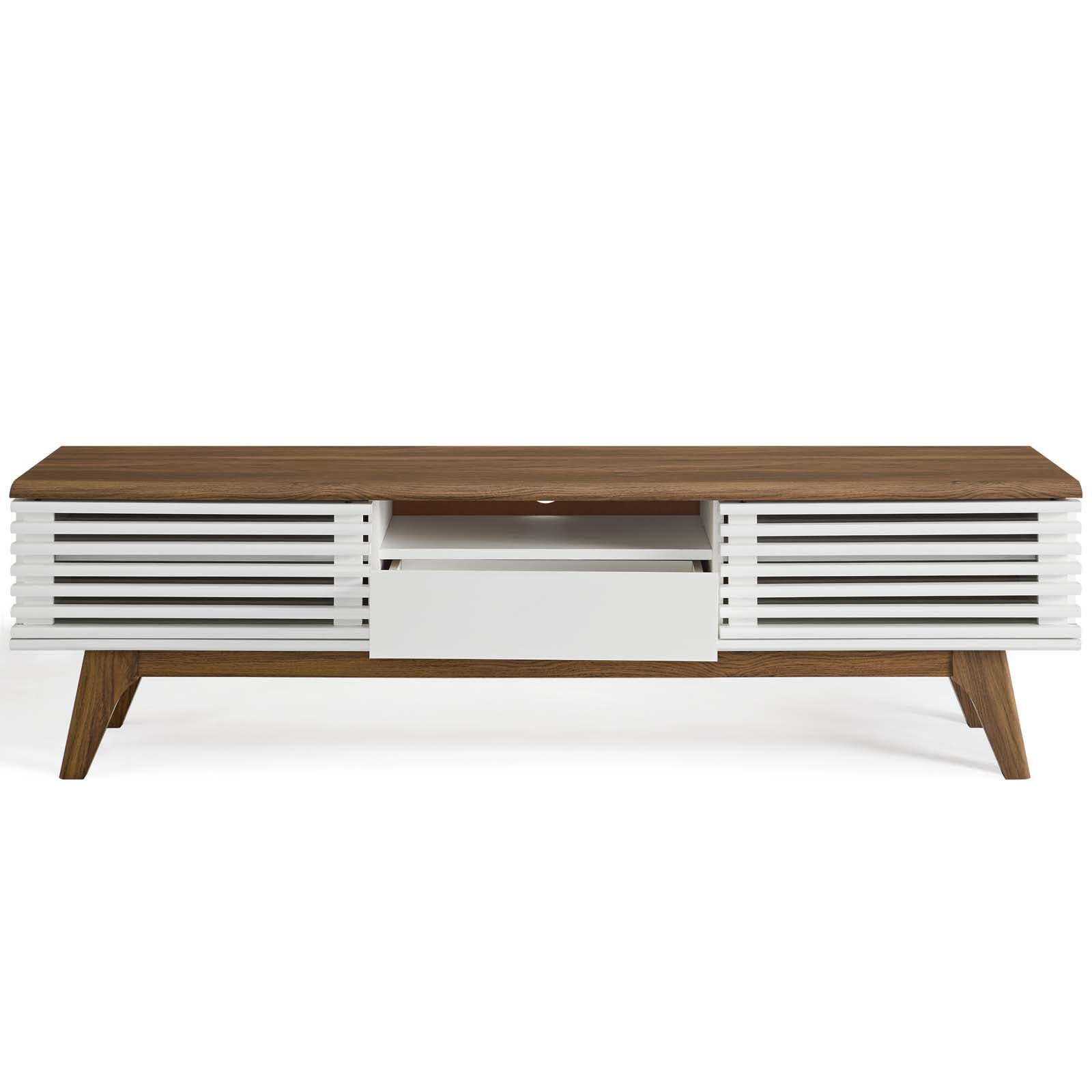 Modway TV & Media Units - Render 59" TV Stand Walnut & White