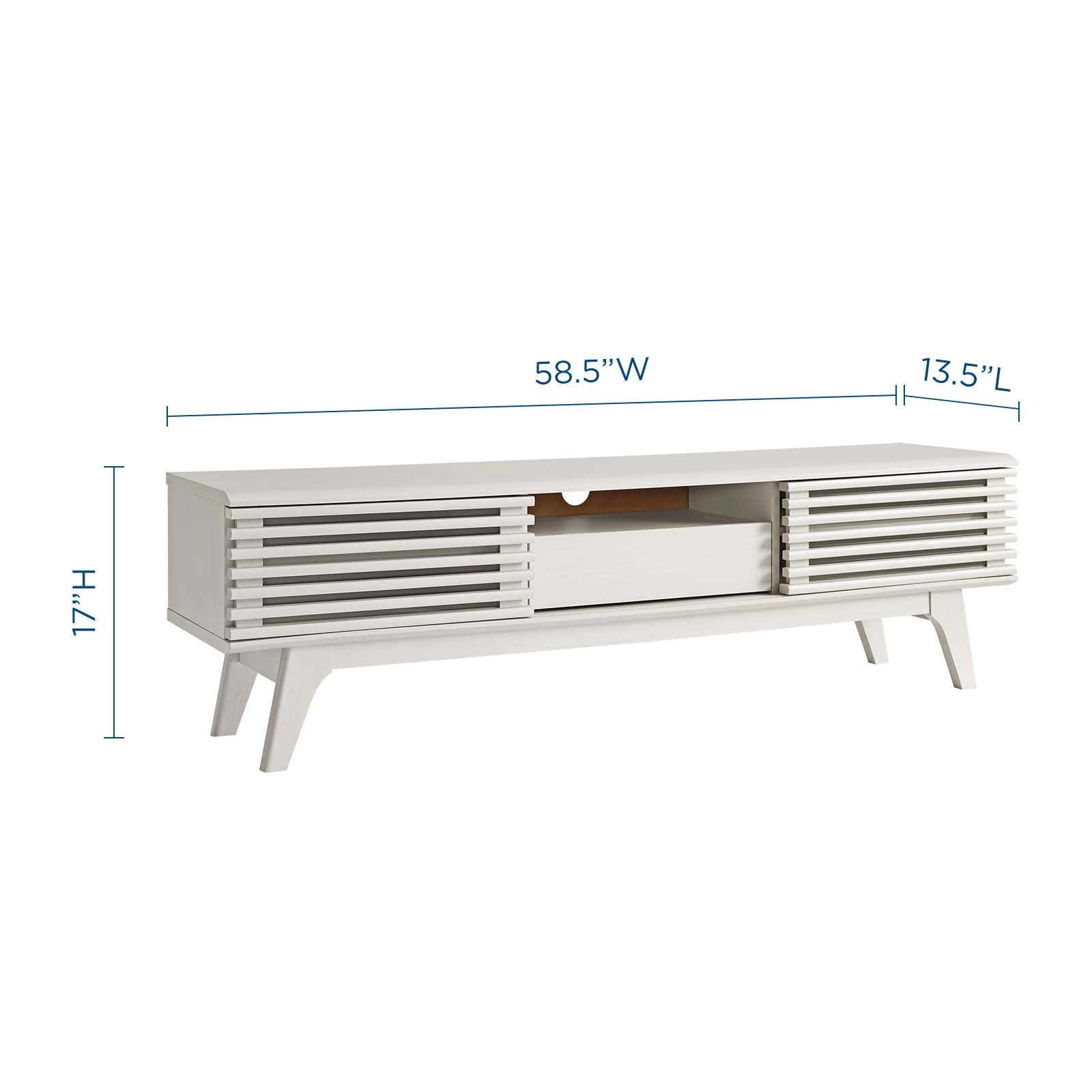 Modway TV & Media Units - Render 59" TV Stand White
