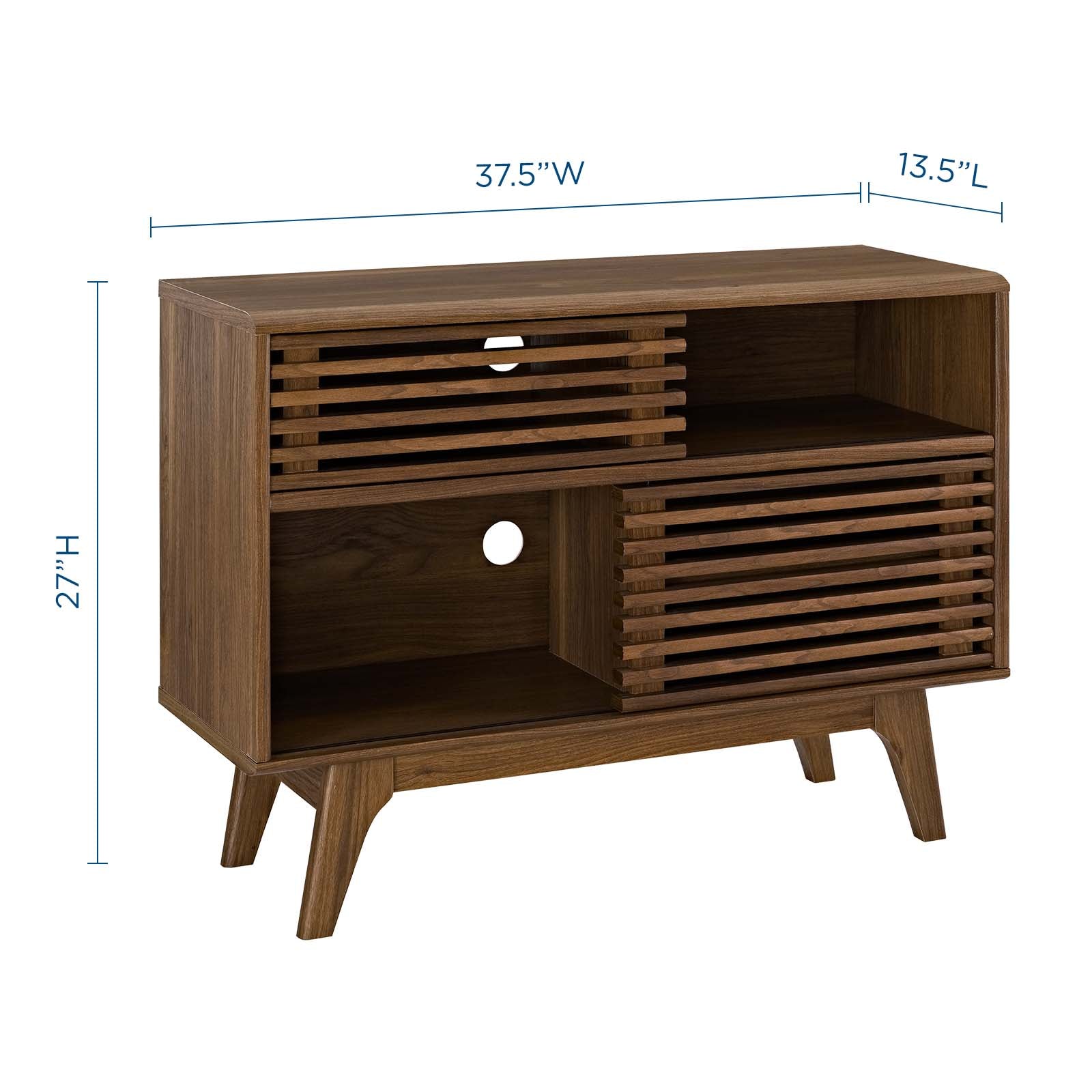 Modway Bookcases & Display Units - Render Display Stand Walnut