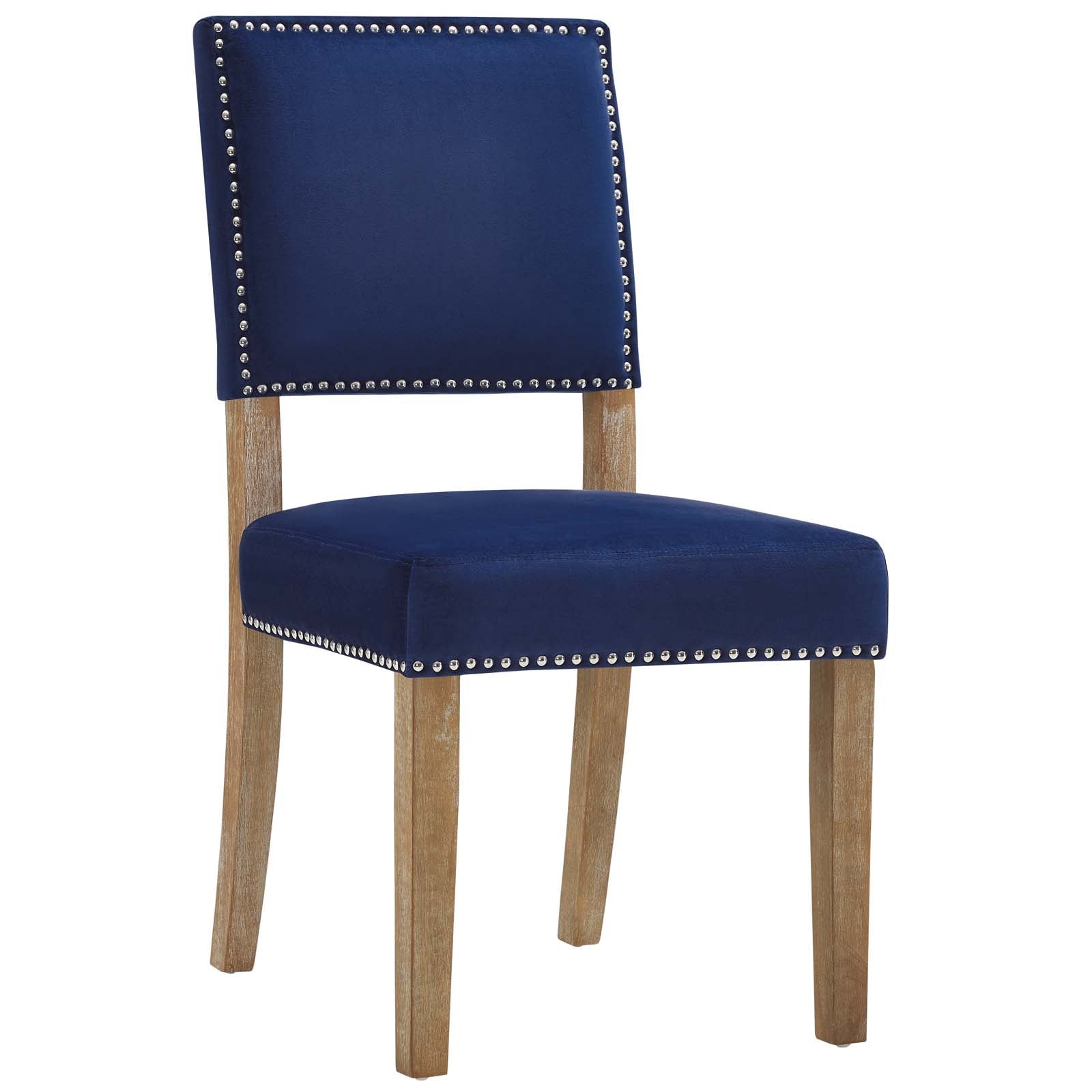 Modway Dining Chairs - Oblige Wood Dining Chair Navy
