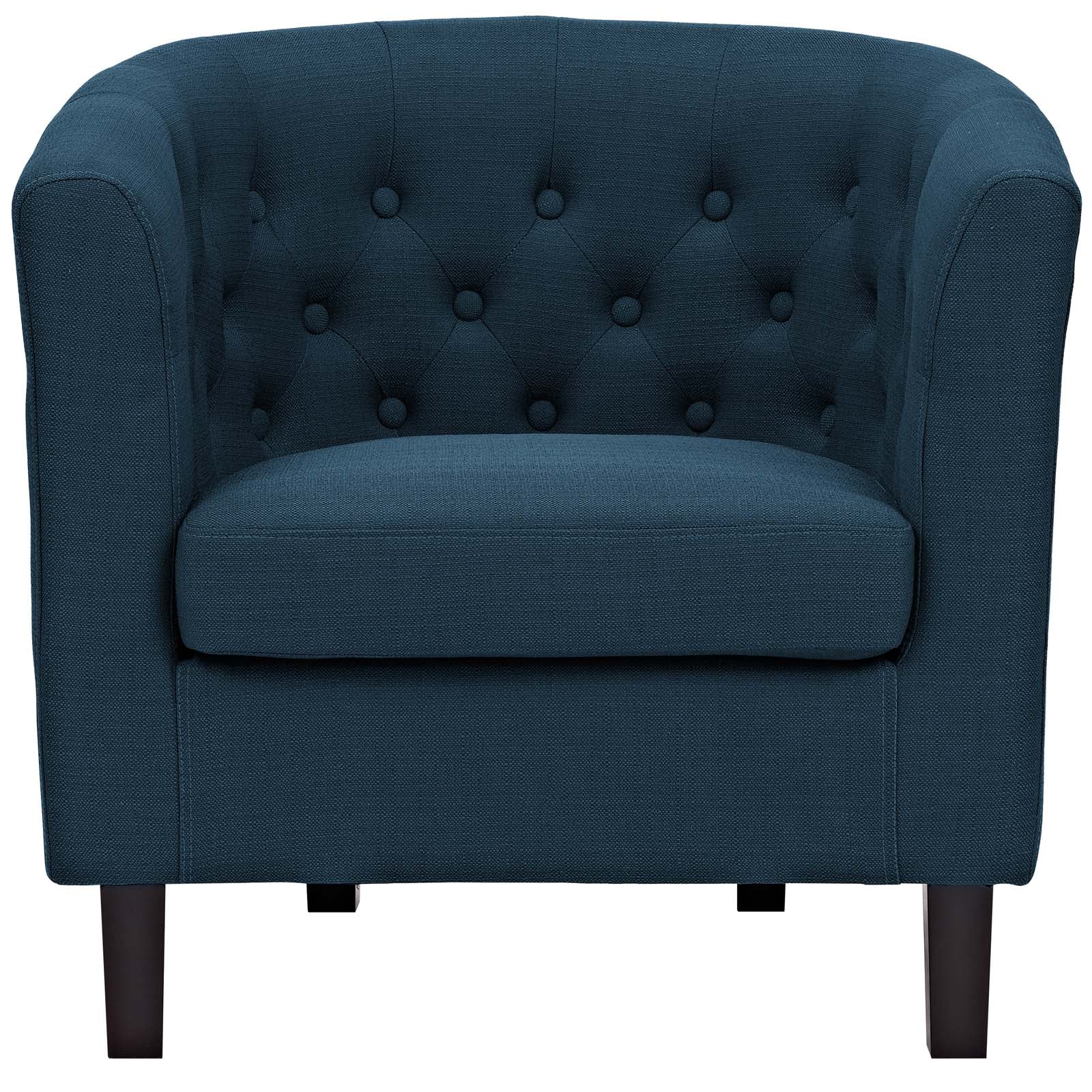 Modway Accent Chairs - Prospect Upholstered Fabric Armchair Azure