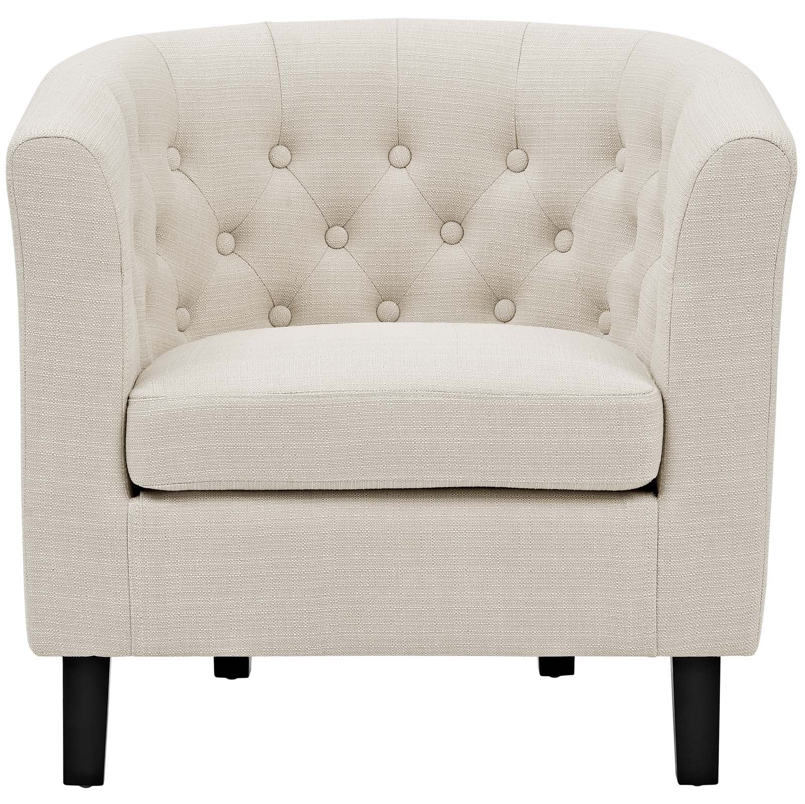 Modway Chairs - Prospect Upholstered Fabric Armchair Beige