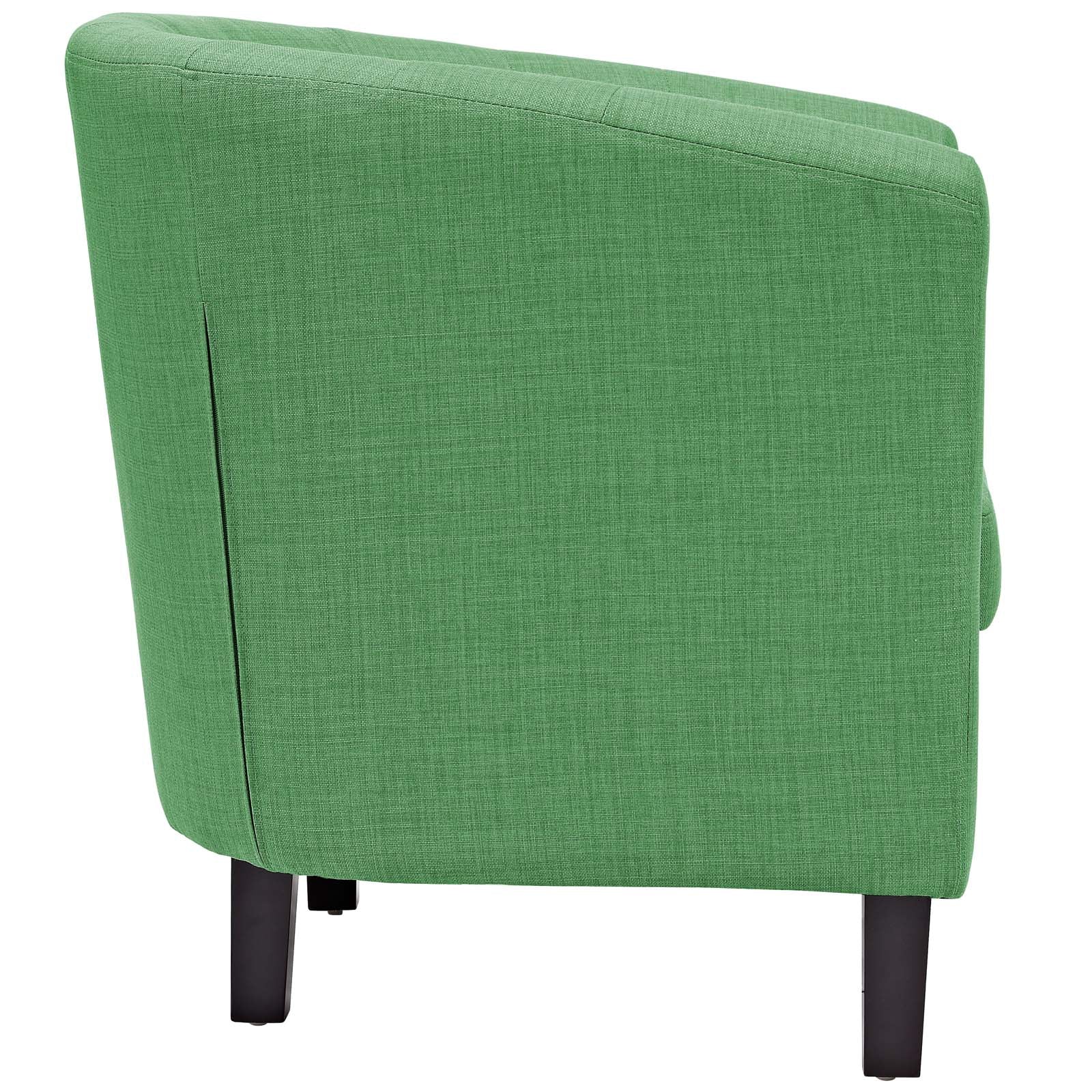 Modway Accent Chairs - Prospect Upholstered Fabric Armchair Kelly Green
