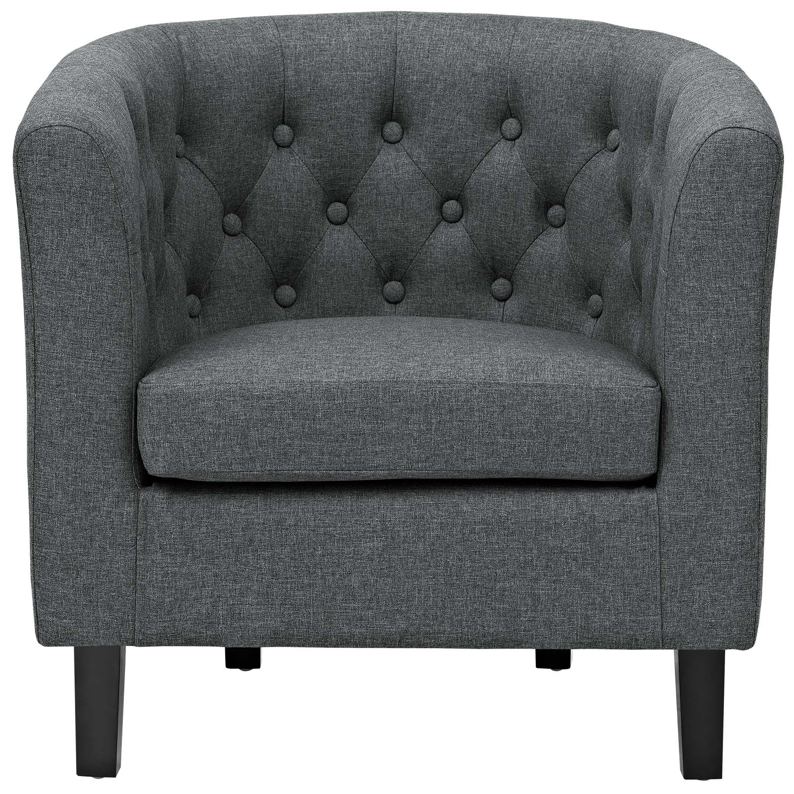Modway Chairs - Prospect Upholstered Fabric Armchair Gray