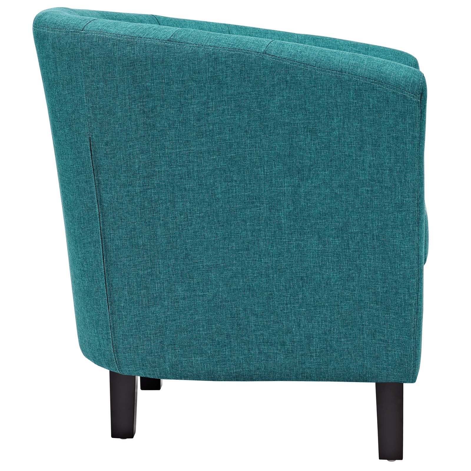 Modway Accent Chairs - Prospect Upholstered Fabric Armchair Teal