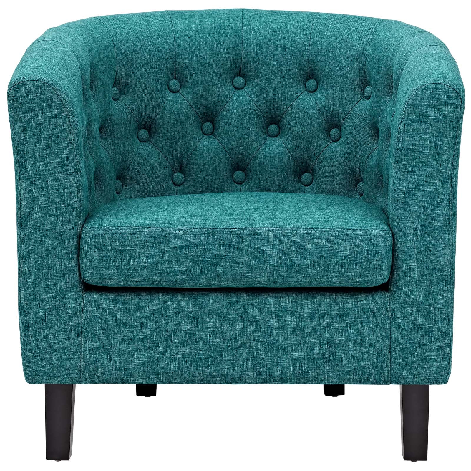 Modway Accent Chairs - Prospect Upholstered Fabric Armchair Teal
