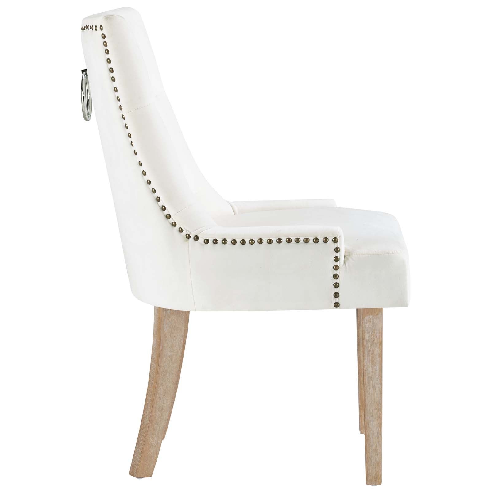 Modway Dining Chairs - Pose Performance Velvet Dining Chair Ivory