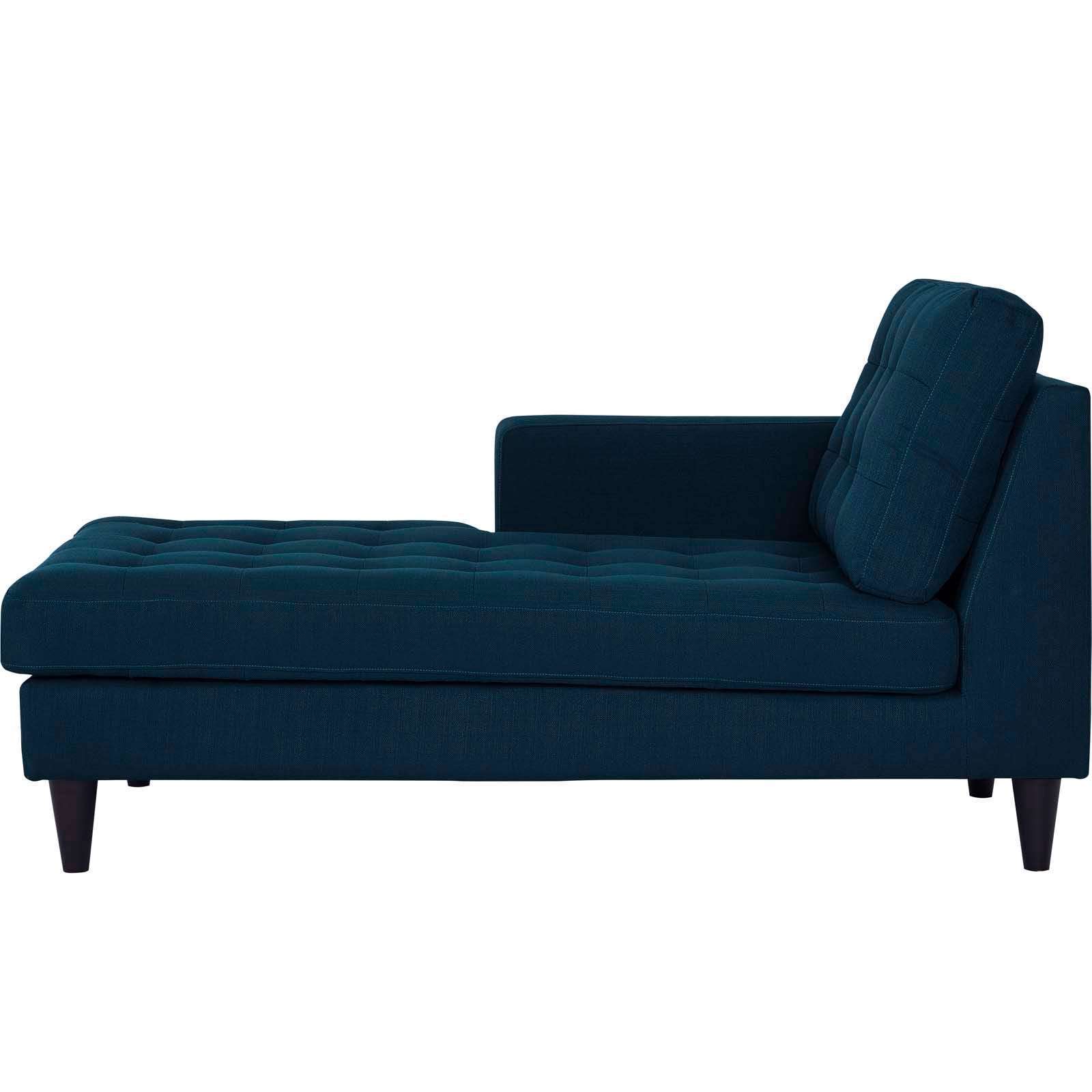 Modway Accent Chairs - Empress Left Arm Upholstered Fabric Chaise Azure