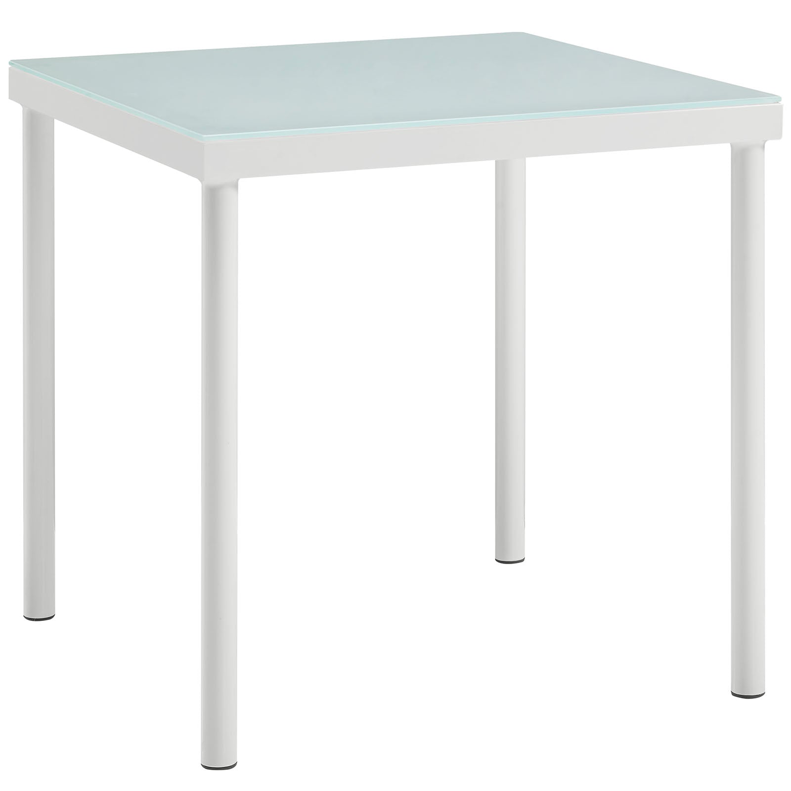 Modway Outdoor Side Tables - Harmony Outdoor Patio Side Table White