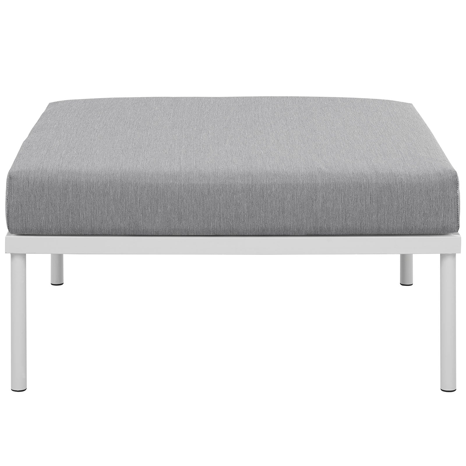 Modway Outdoor Stools & Benches - Harmony Outdoor Ottoman White Gray